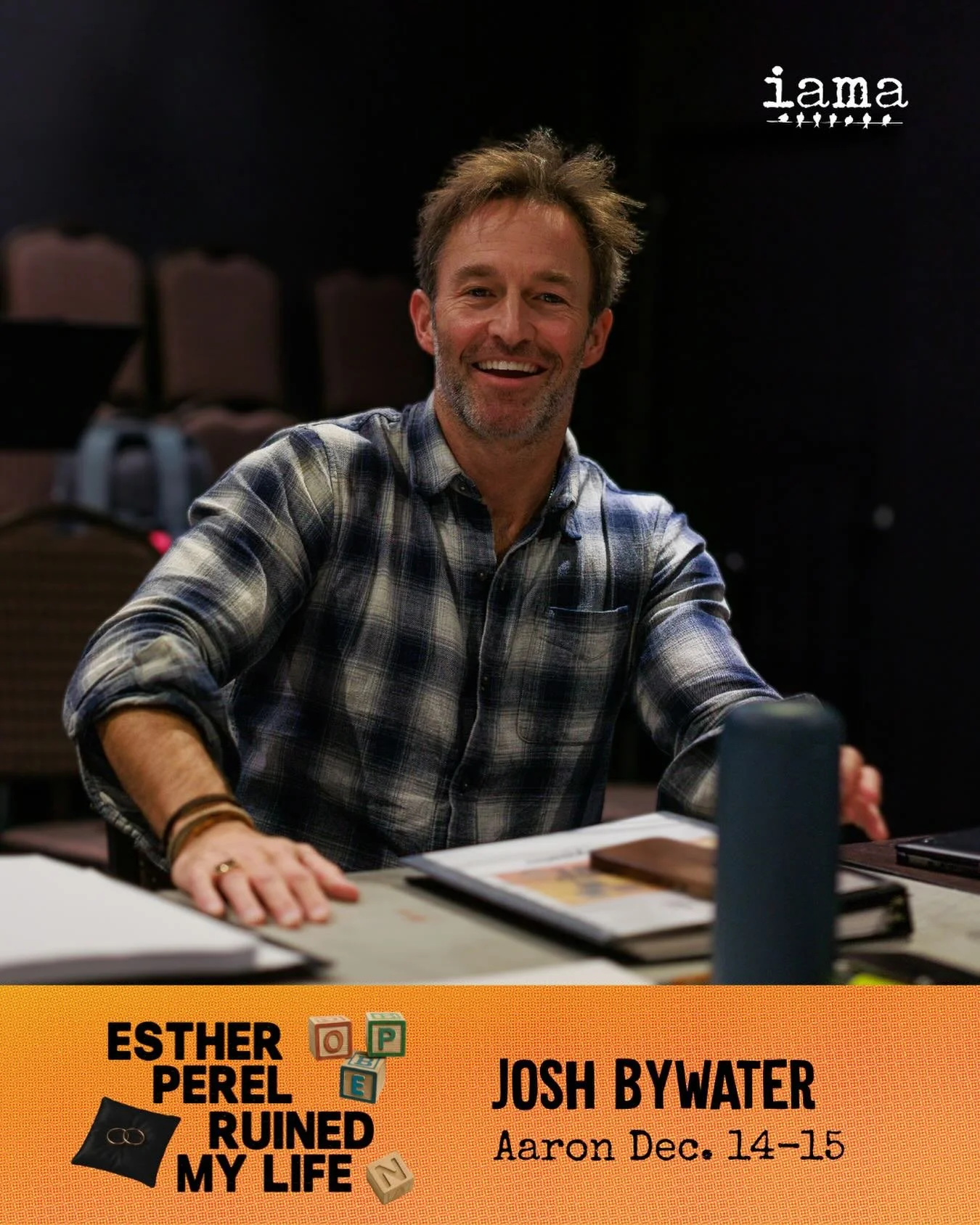 🫶 Say heyy to Josh Bywater*! See him as Aaron in ESTER PEREL RUINED MY LIFE December 14-15, 2025 at Atwater Village Theatre.

🎟️ @&nbsp;#LinkInBio

*IAMA Ensemble Member