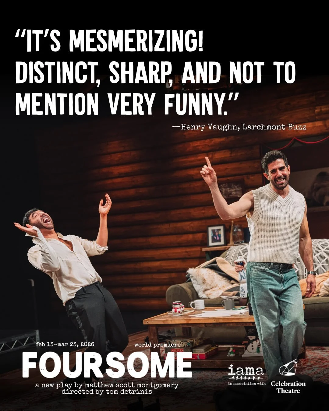 🫶 We&rsquo;re buzzing!! Thank you @larchmontbuzz 

This weekend&rsquo;s performances of FOURSOME are nearly sold out ‼️ Check our website for returns or join the in person waitlist 30 minutes before showtime!