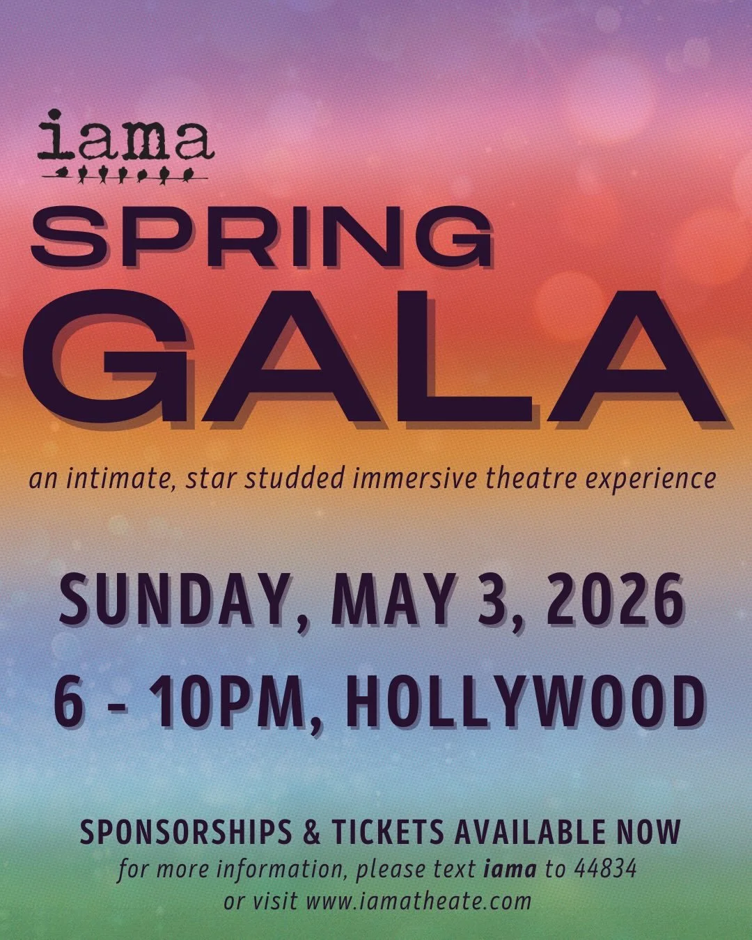 Join us for&nbsp;an intimate, star-studded, One-Night-Only Immersive Theatre Experience in celebration and support of IAMA Theatre Company&rsquo;s 18th Season!

Nestled in the heart of Hollywood, enjoy drinks and eats as our incredible playwrights, d
