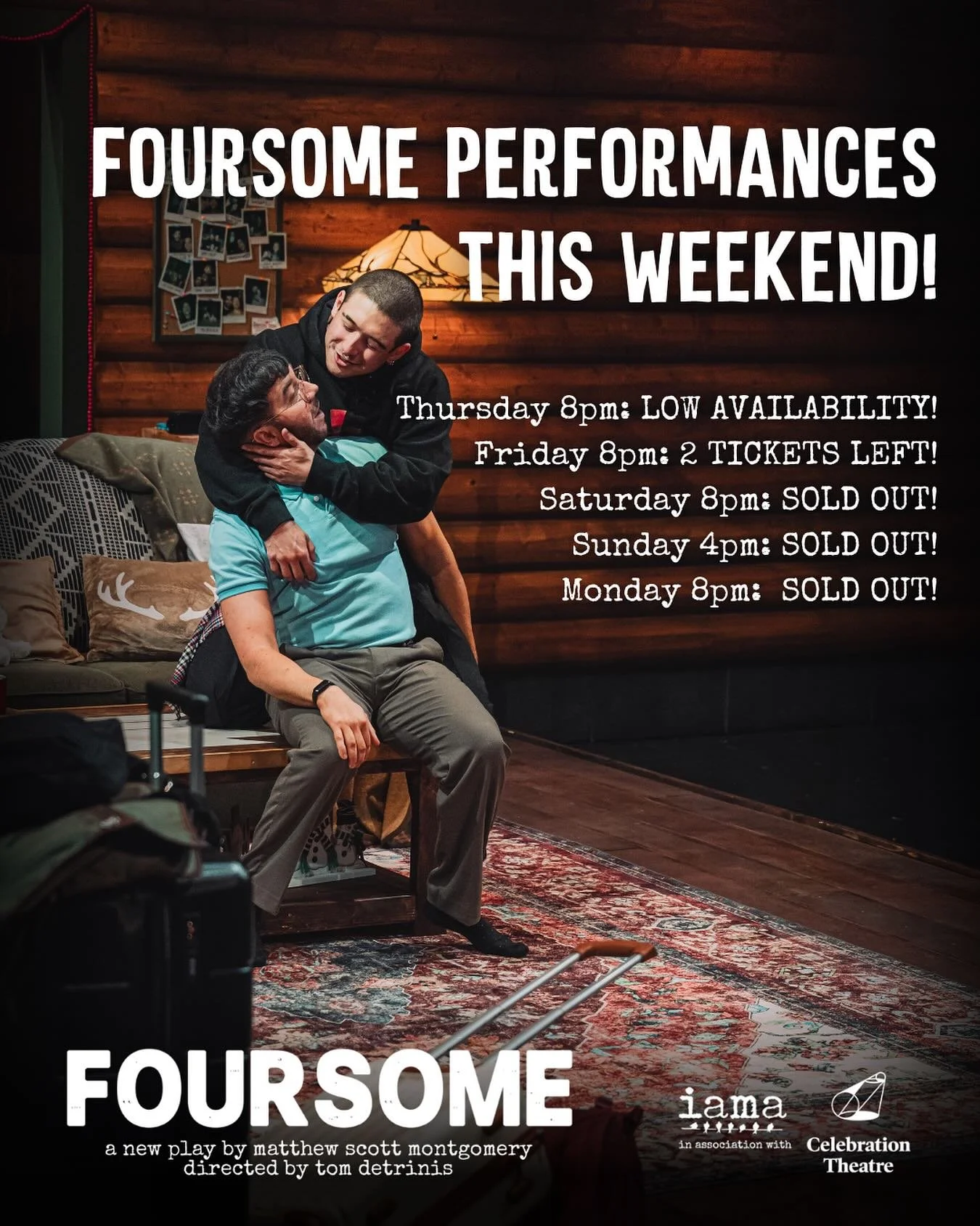 🫶 We&rsquo;re feeling the love as we move into our next to last weekend of shows! Limited tix available for tonight, plus a little surprise waiting for you in our stories. Don&rsquo;t sleep on it; the rest of the weekend is SOLD OUT (for all intents