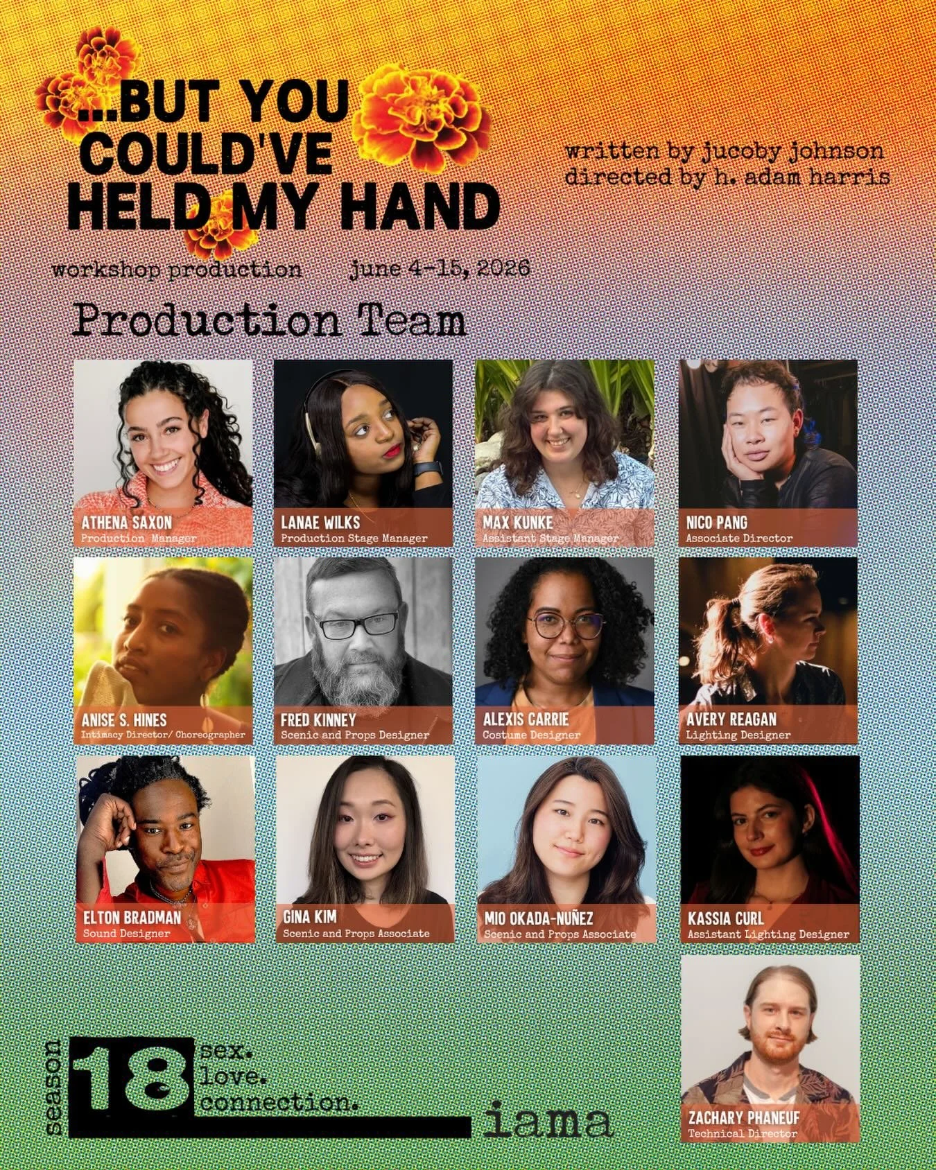 🫶 Meet the incredible team bringing to life the workshop production of &hellip;BUT YOU COULD&rsquo;VE HELD MY HAND. See the brilliant world they are building when performances begin in ONE WEEK! Get your tickets now @ #LinkInBio