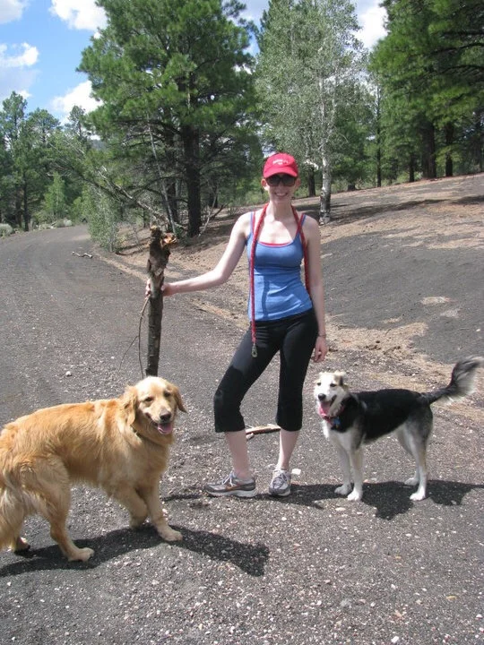 Hiking the volcano trails in Flagstaff, AZ.