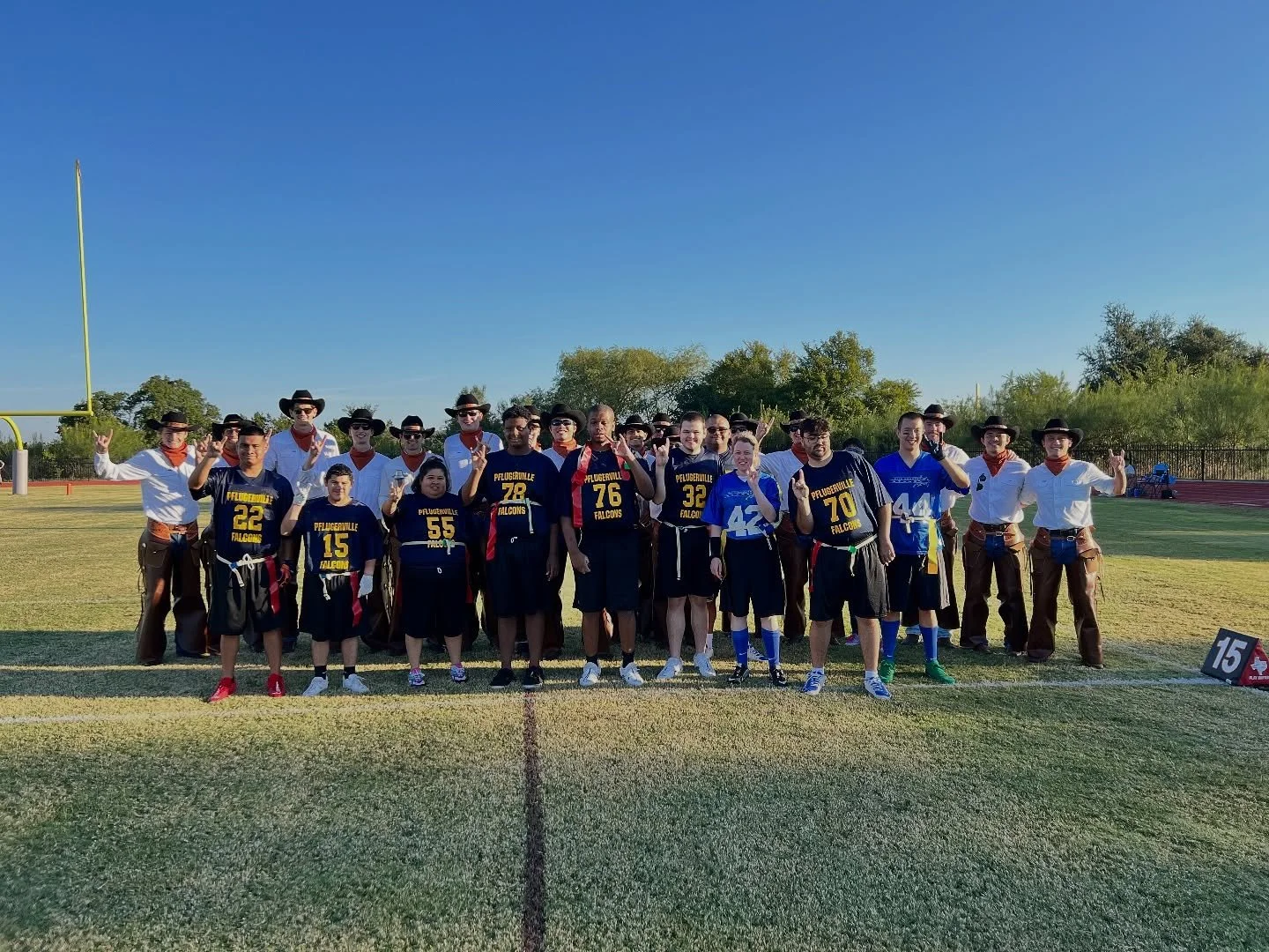 Had a great time with all the Athletes at the Special Olympics Flag Football Tournament!