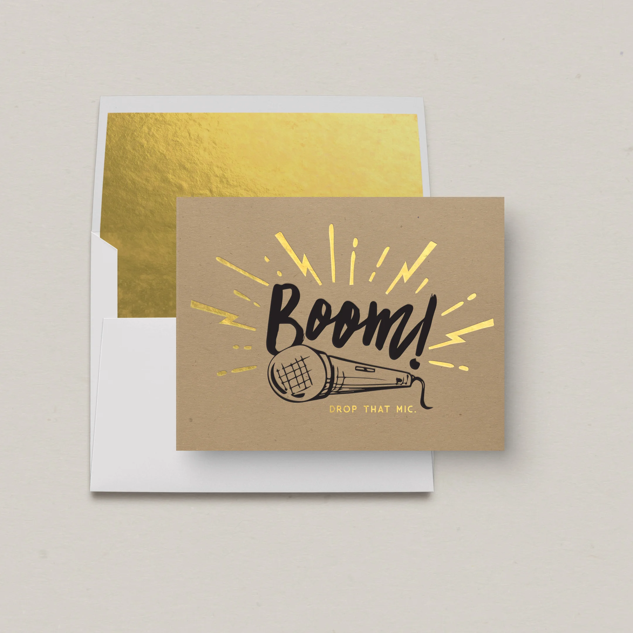 Boom! Mic Drop — Honey B Paperie