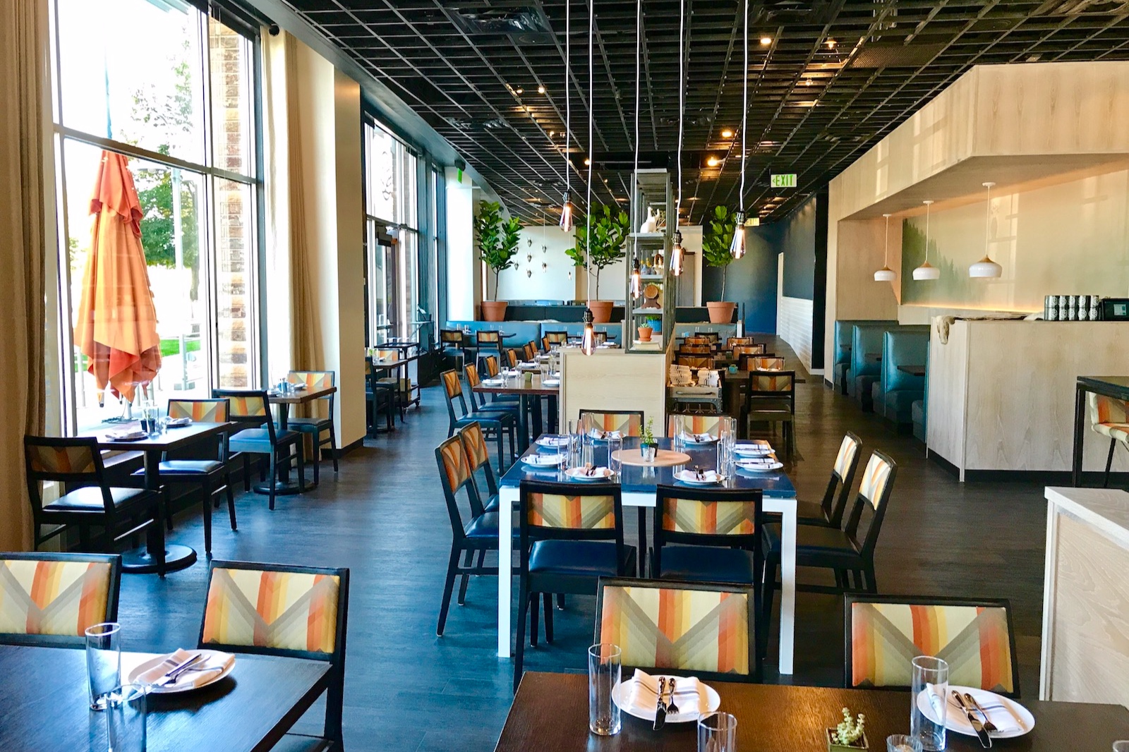 At Wayward we took over an existing restaurant space. We added more wiring for an ARAKNIS network. We integrated SONOS streaming into the existing speaker system. We utilized the existing camera wiring to upgrade to a full HD LUMA system for