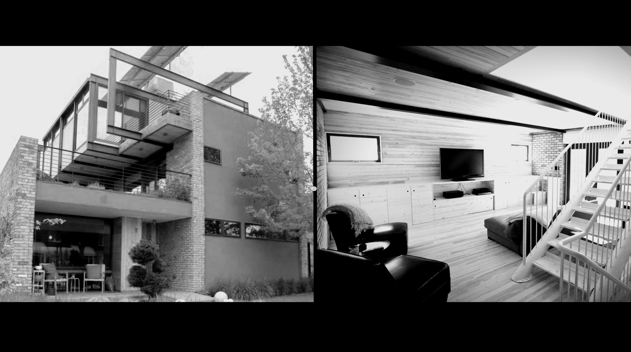 The Damiano residence in the highlands neighborhood of Denver is a truly spectacular modern home. Completely self sufficient solar and geothermal systems means it is not only off the grid but contributes back to it. The original system was installe