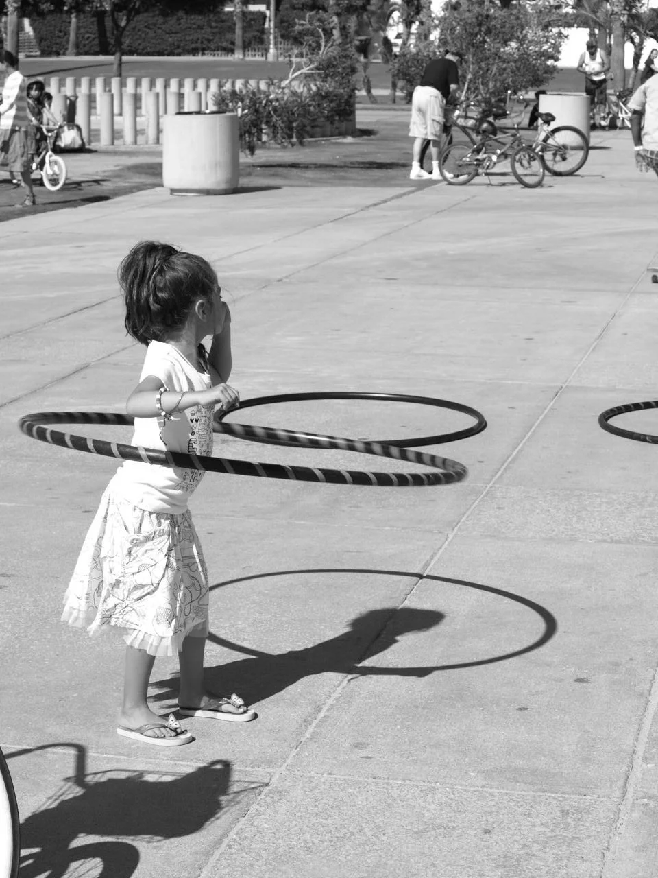 Hula hoop dancer, Venice Beach, CA