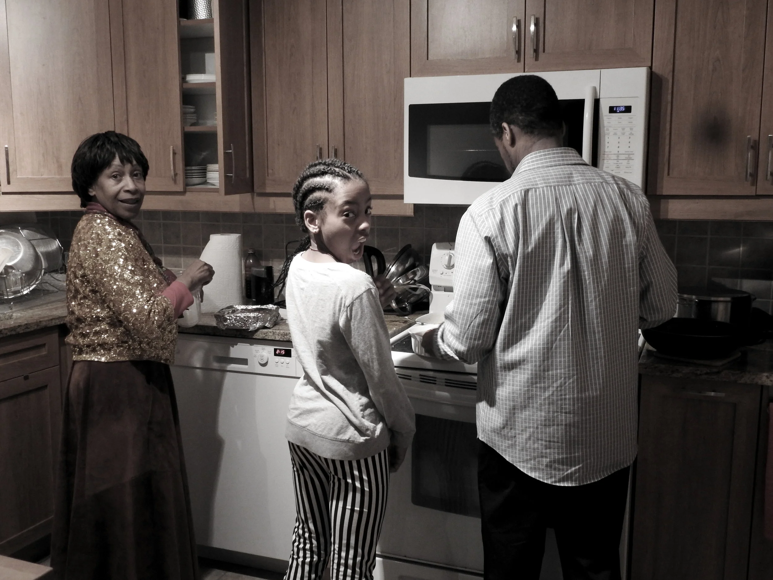 Making Christmas dinner, Ottawa.