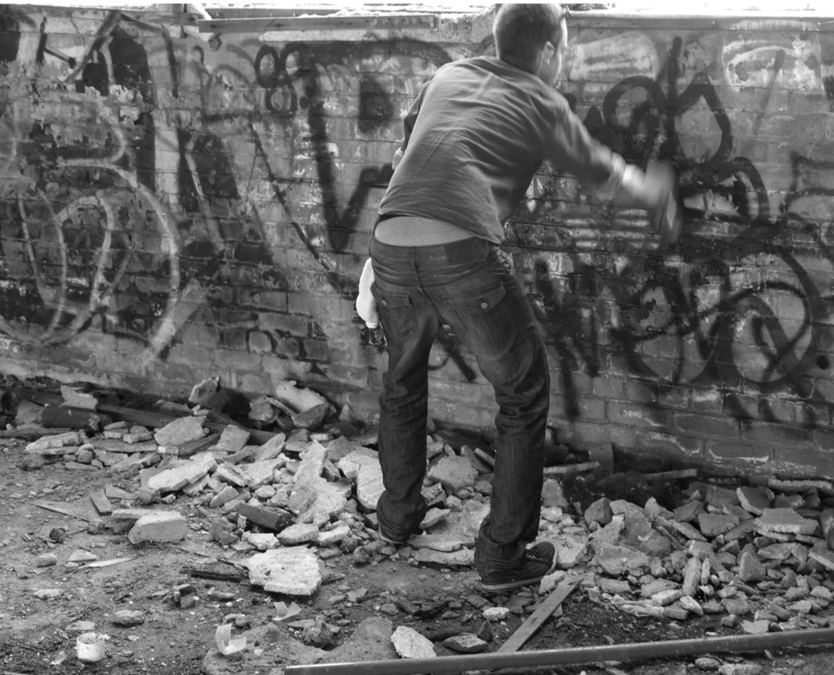 Street painter, St-Henri, Montreal