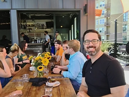 Beautiful beer brunch by Briar Common Brewery.