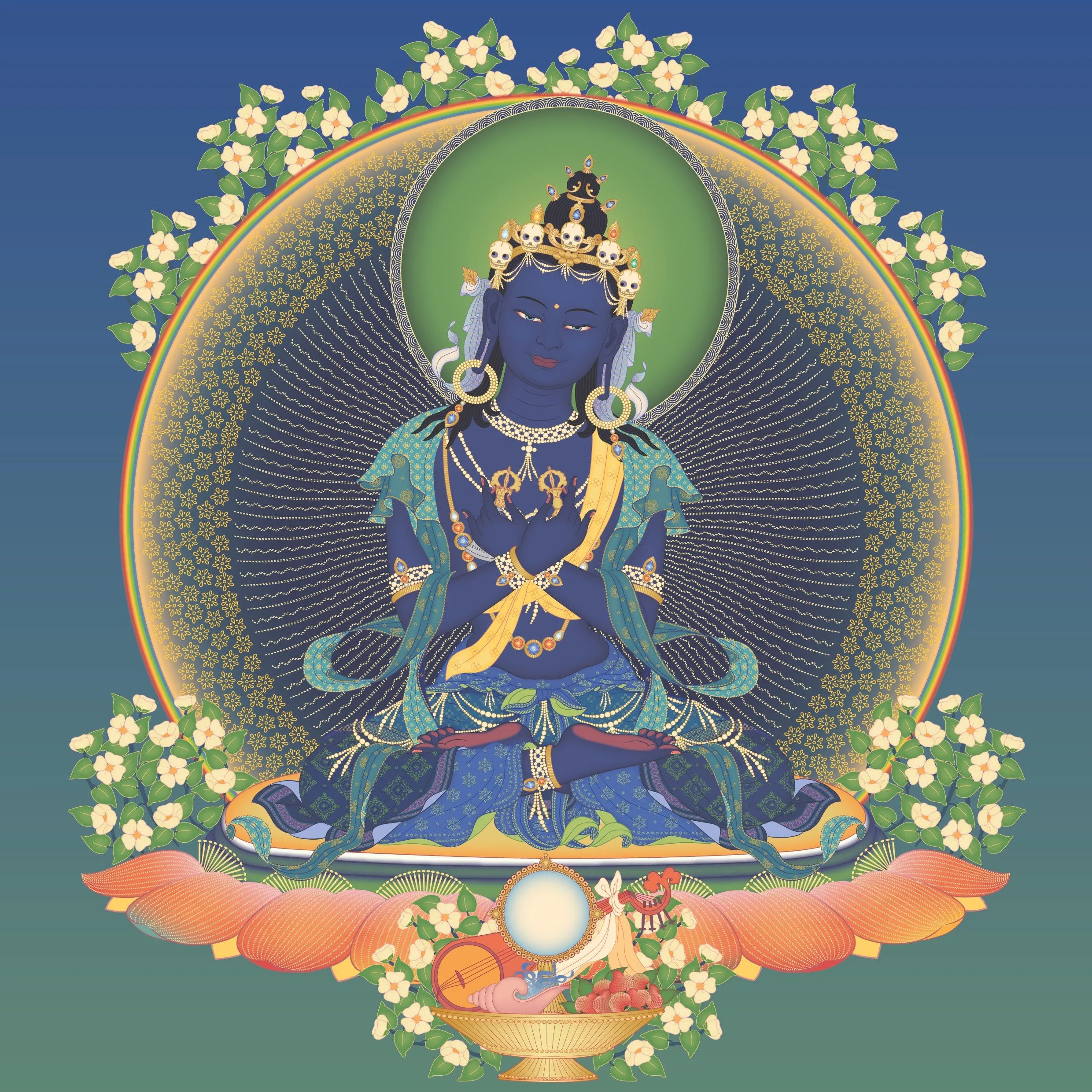 Vajradhara 3 with offerings and background square.jpg
