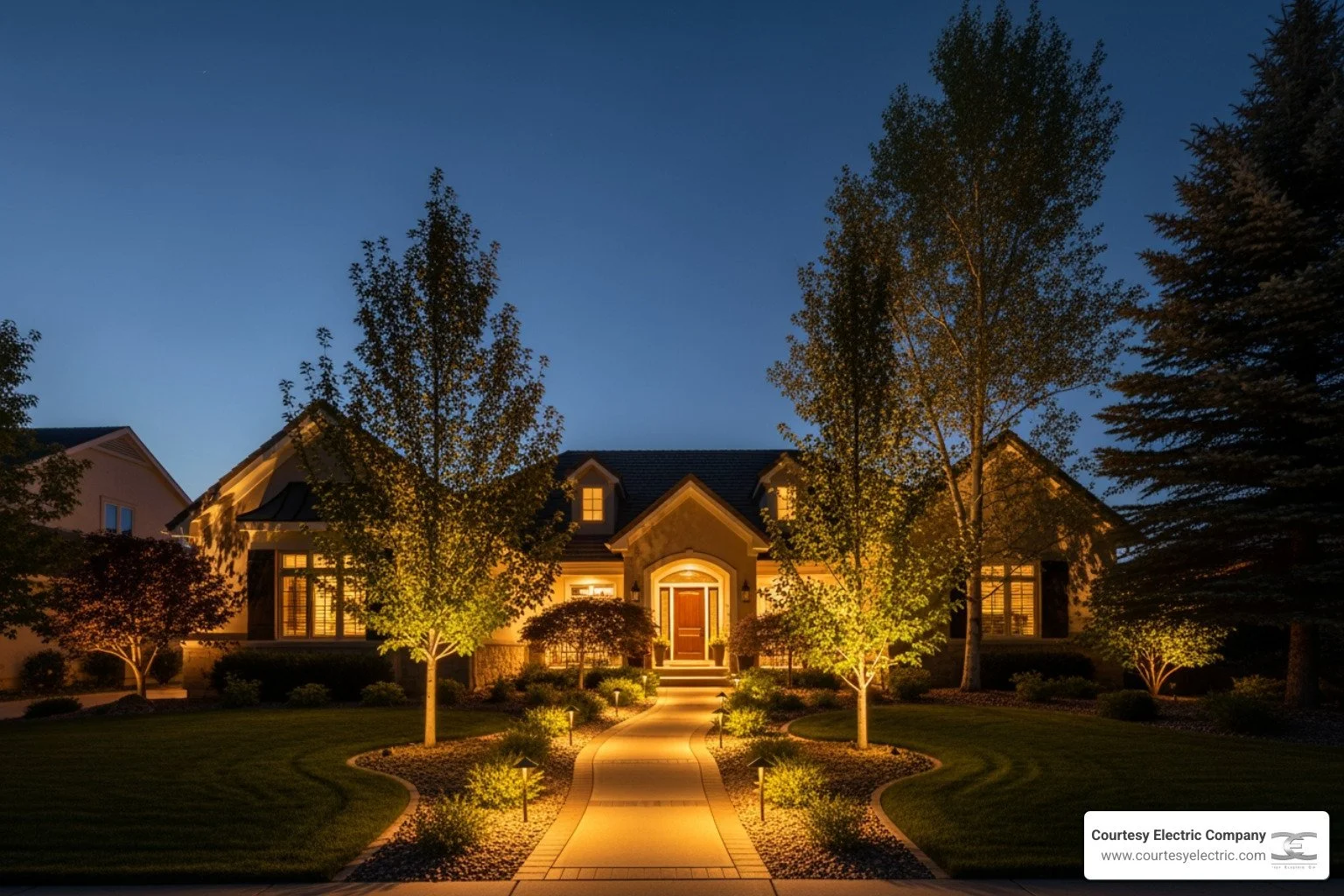 Who is the brightest landscape lighting system contractor in Centennial?