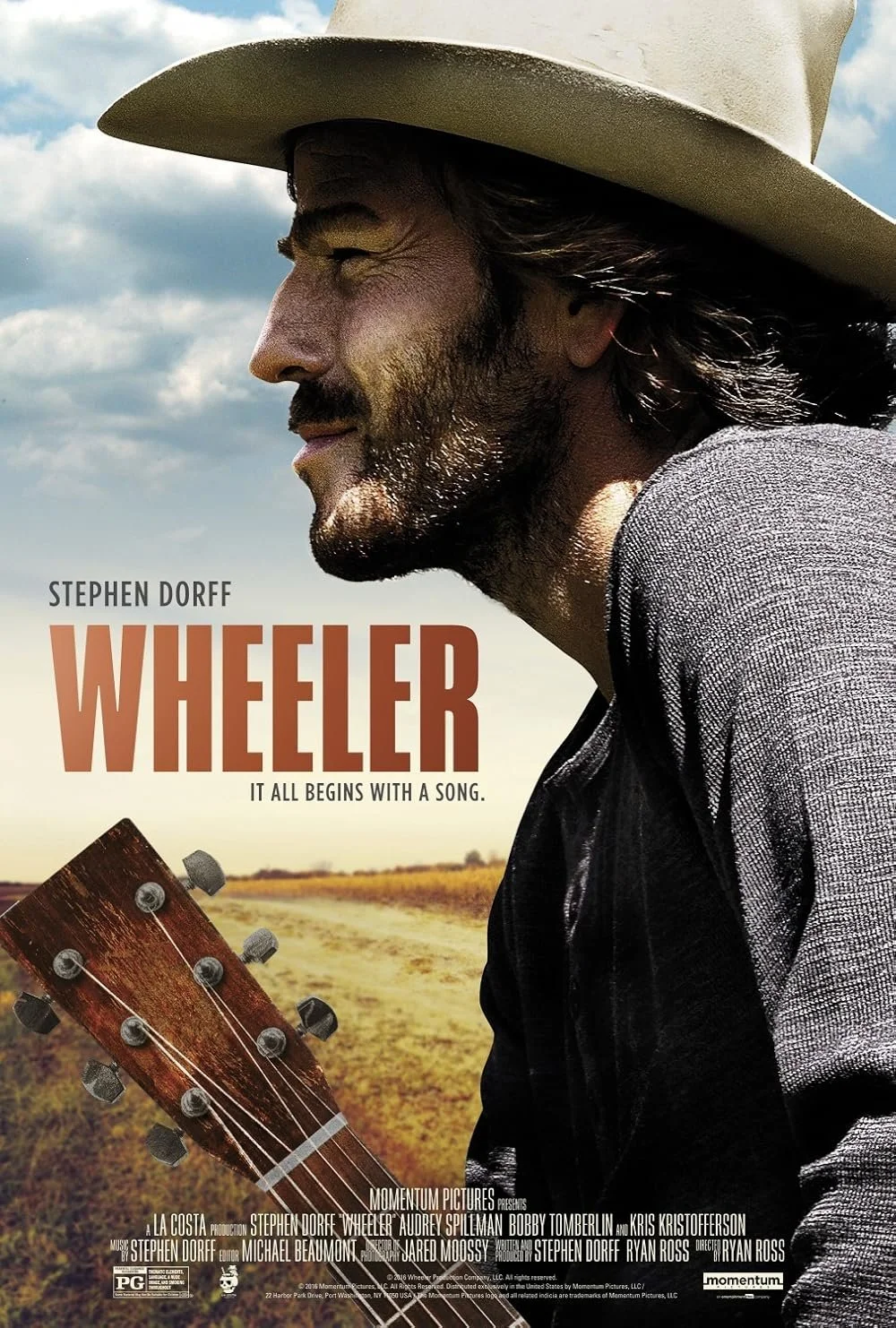WHEELER is the story of an aspiring musician from Kaufman, Texas who travels to Nashville with the lifelong dream of trying his hand at country music. By embodying the title character under prosthetic make up, actor Stephen Dorff successfully infiltr