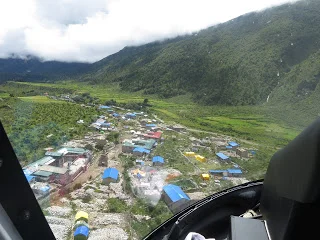 Landing at Samagaon