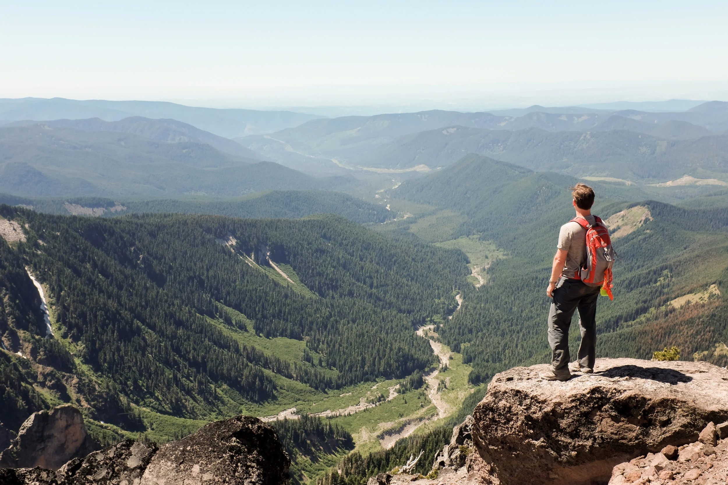 A grueling 7 mile hike up and up to this amazing view point, Mt Hood, Oregon