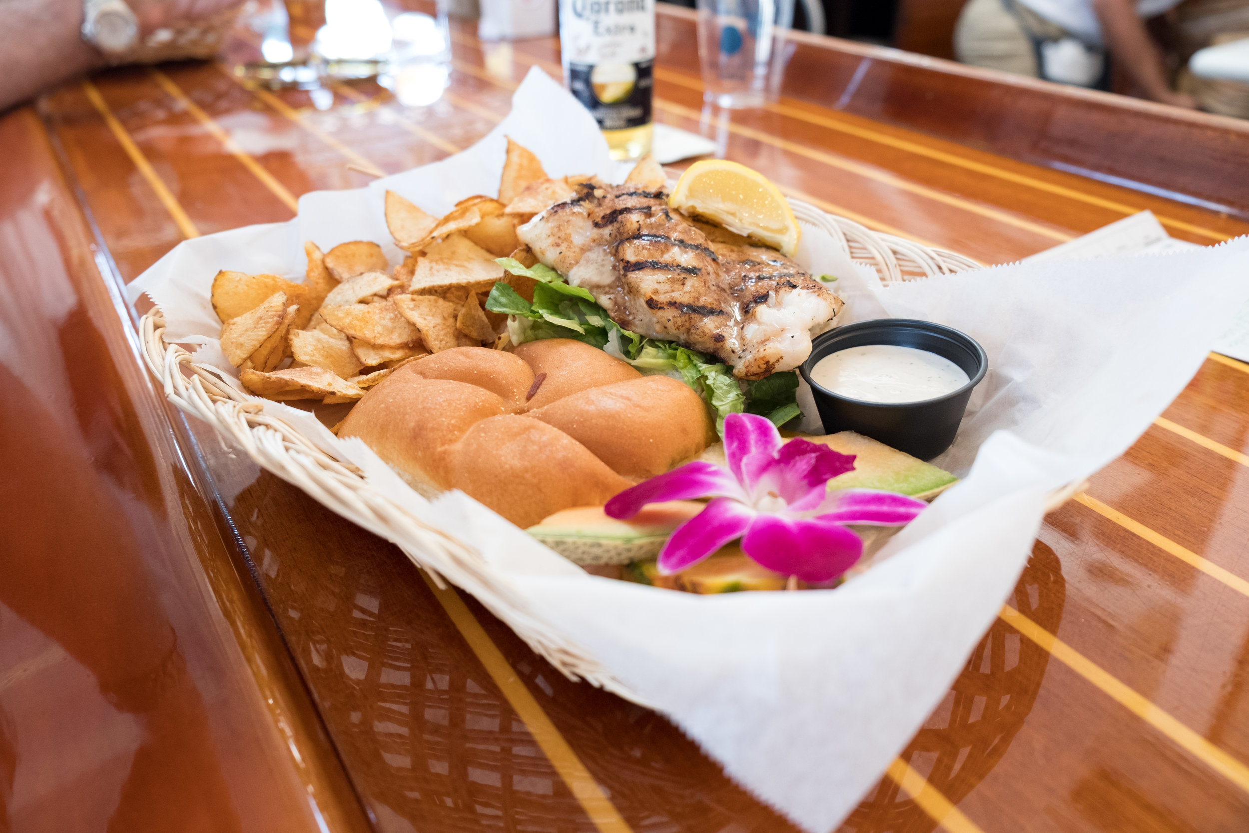 Grouper sandwich at Gramma Dots