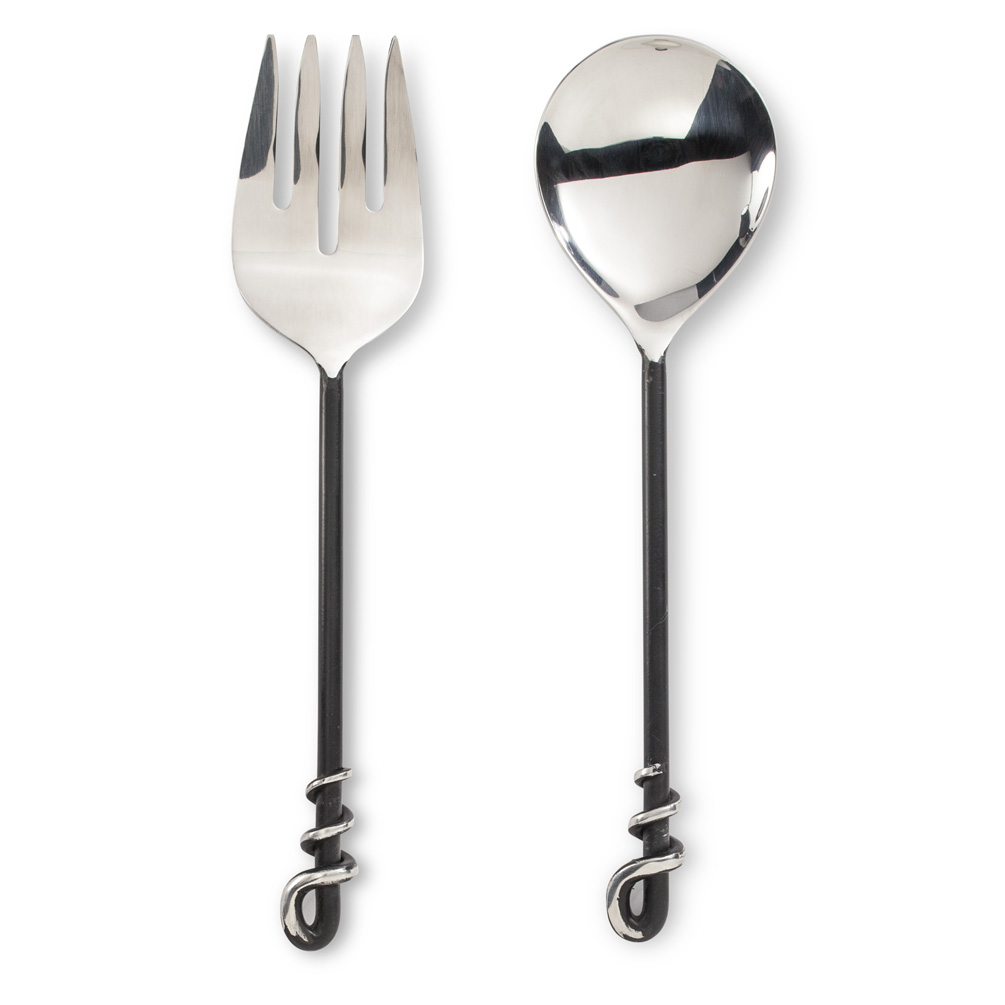 Abbott Collection Stainless Steel Ring Handle Cocktail Fork
