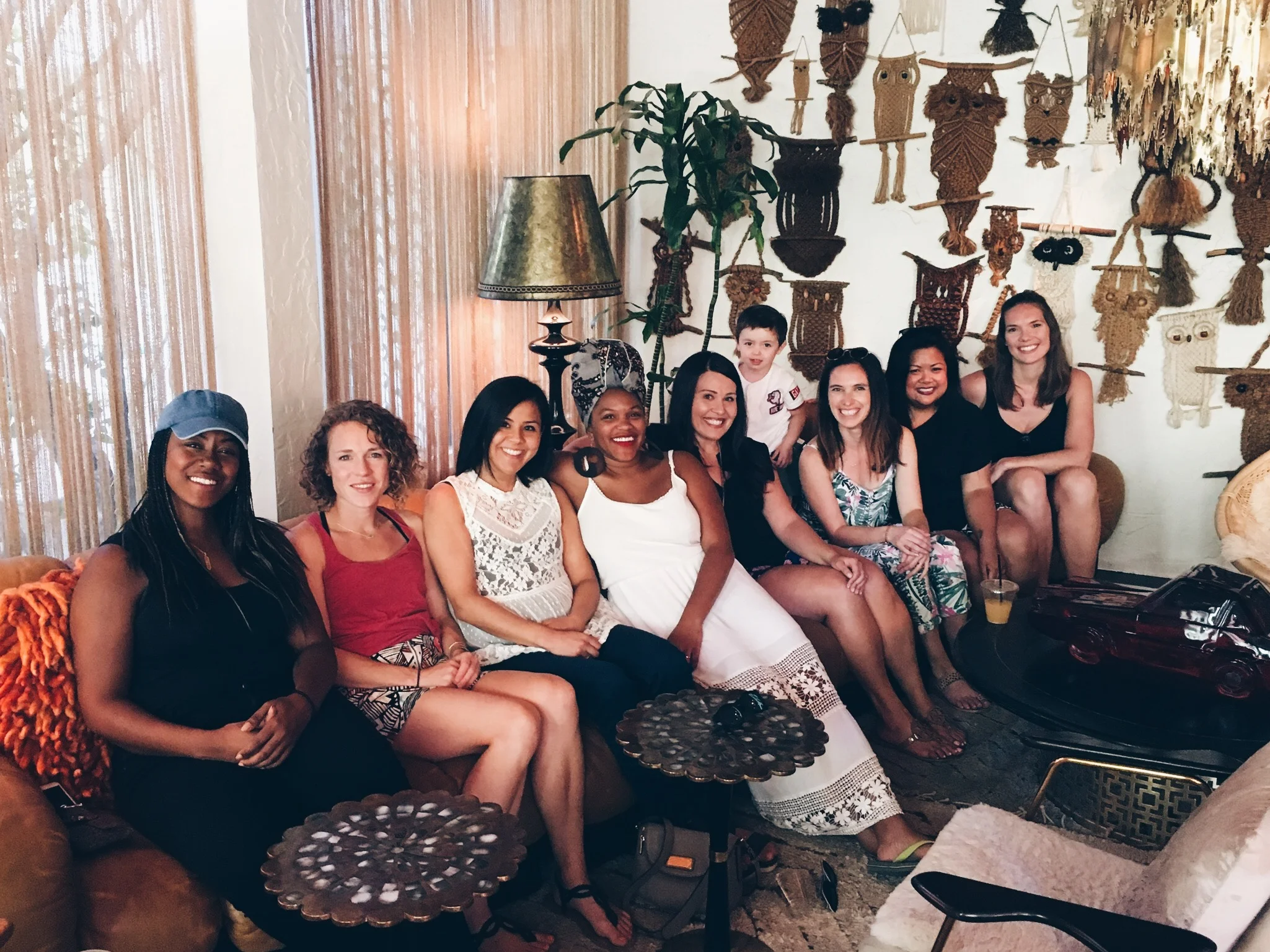 ladies who brunch & one little party crasher