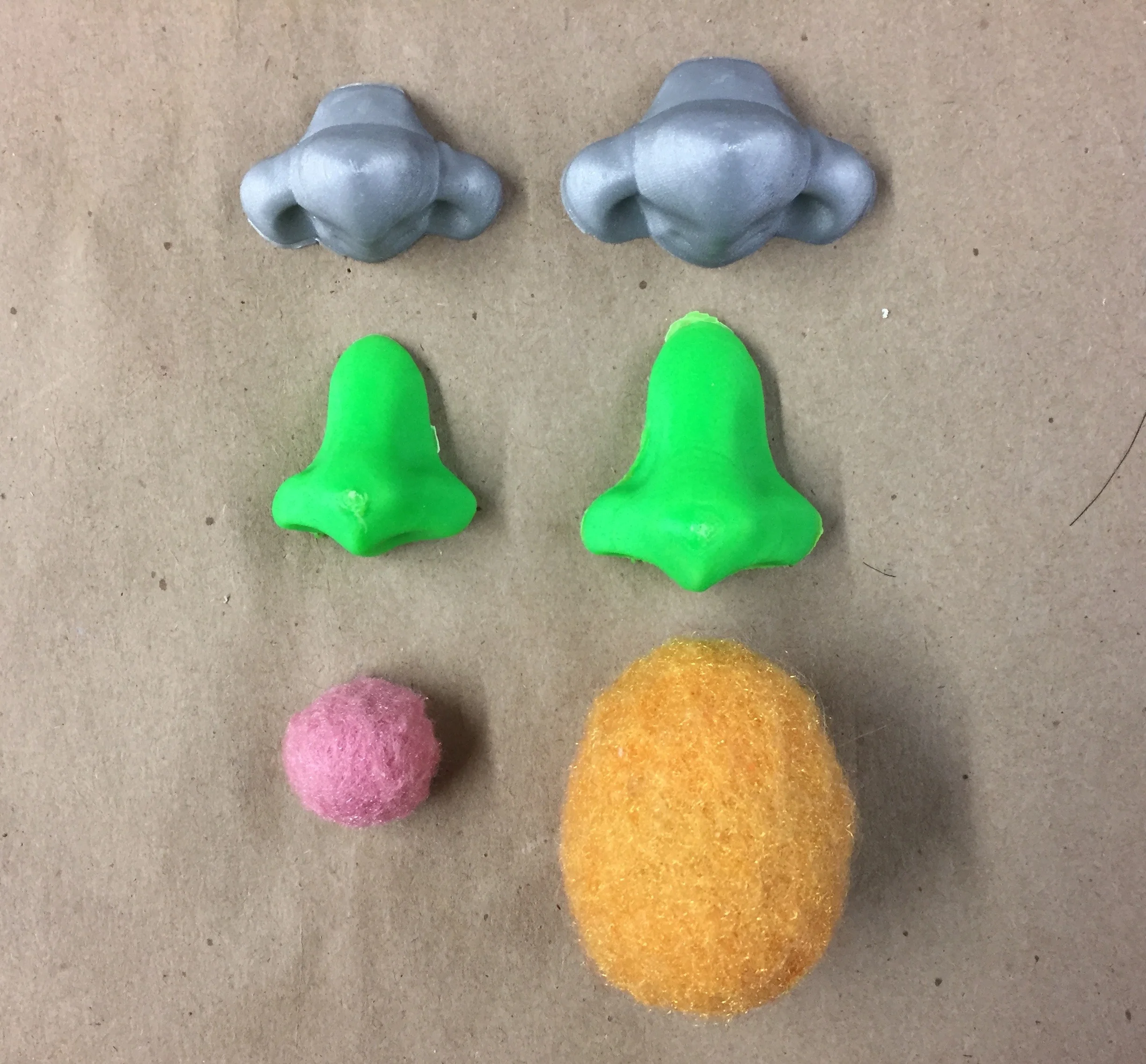 Puppet noses: Realistic, abstracted, and fuzzy