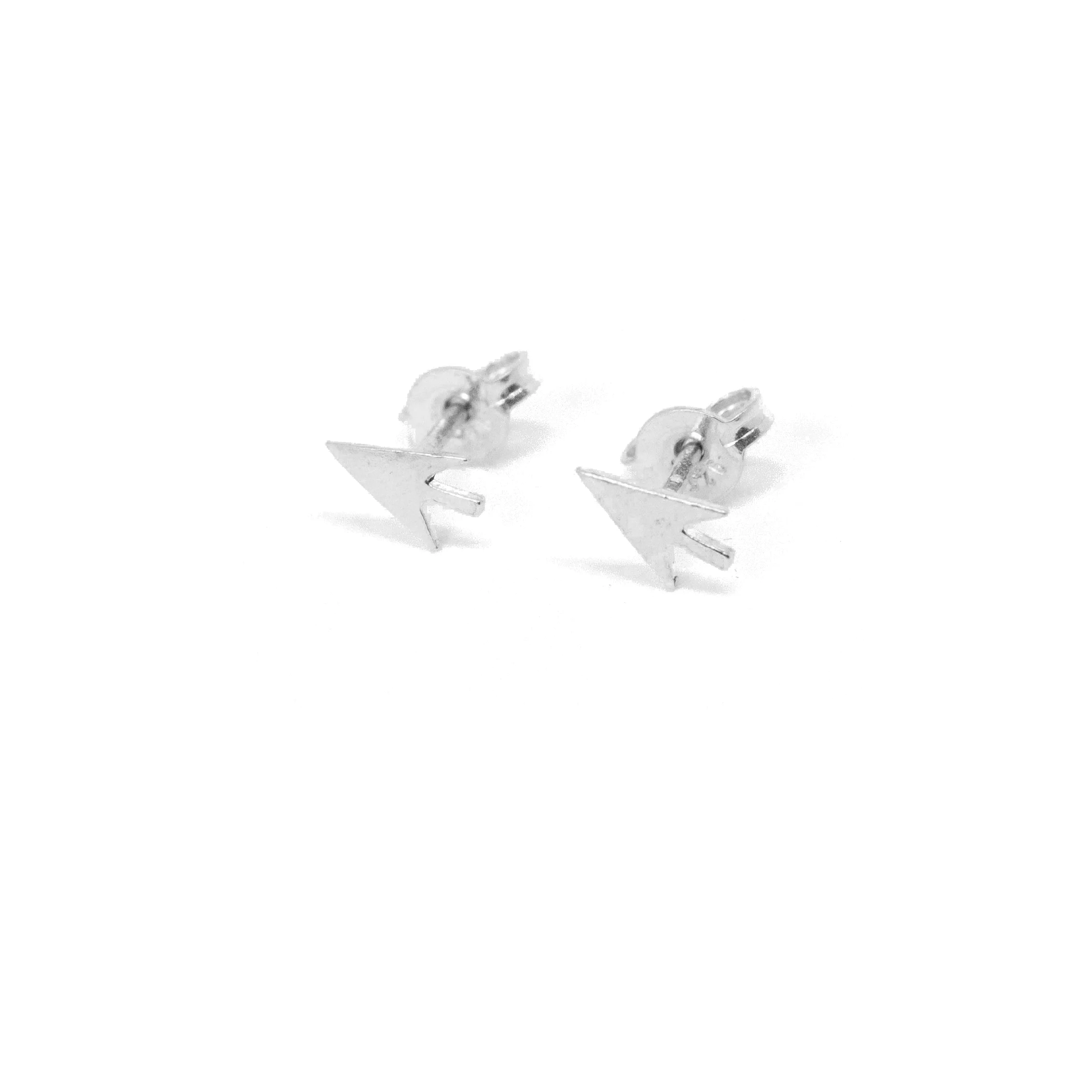 HI Jewellery earrings cursor icon silver