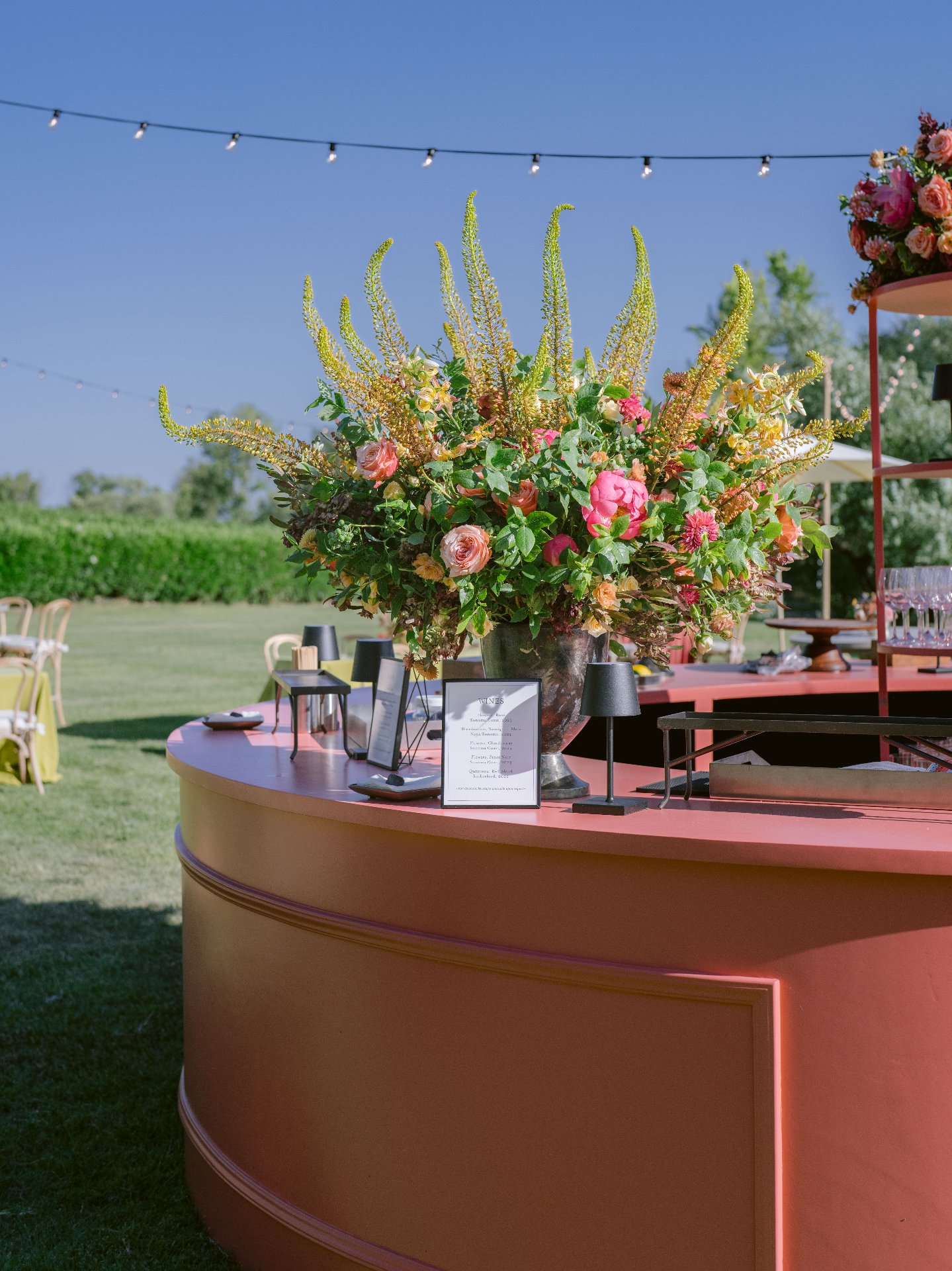 Before the celebration unfolds, a welcome.

A gathering designed with intention and hospitality top of mind. 

Planning &amp; Design: @jbdevents
Conservatory Structure: @hensleyeventresources
Photographer: @laciehansen
Florist / Designer: @kathleende