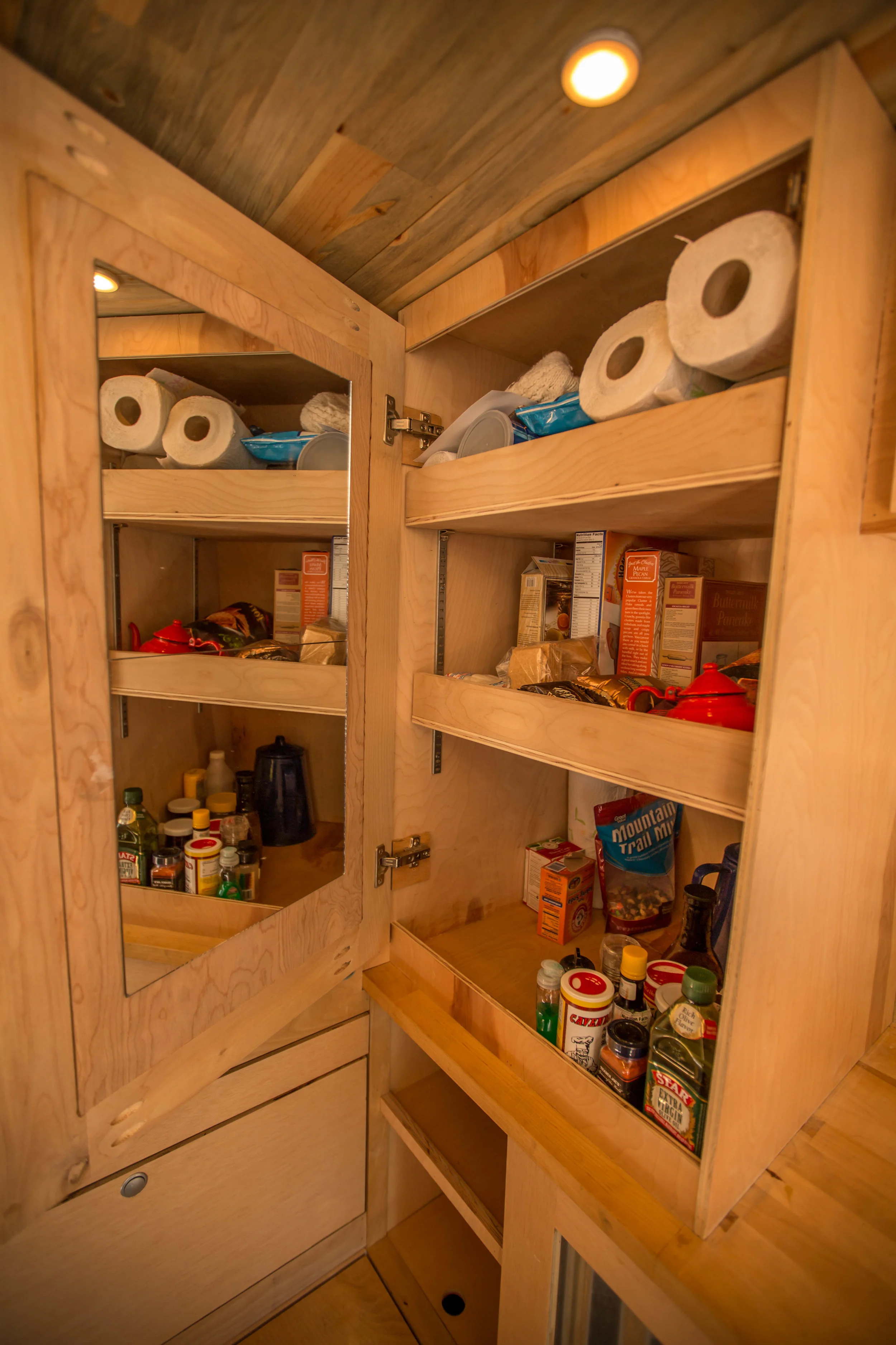 Everywhere you look you'll find clever use of space and added storage. 