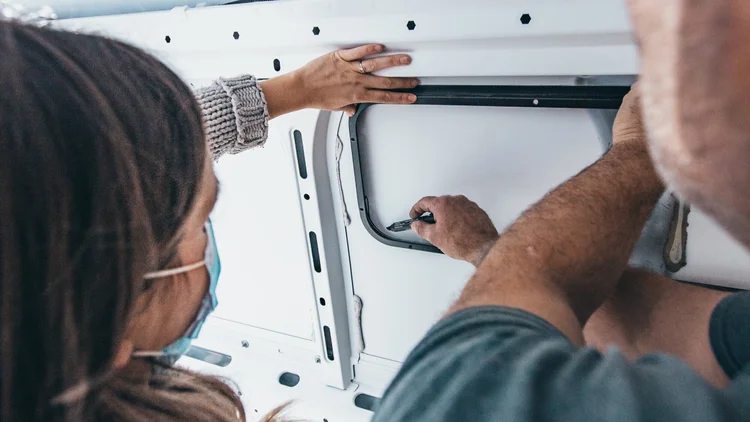 Easy Windows Installation for Your Van — Custom Van Builder | Vanlife ...