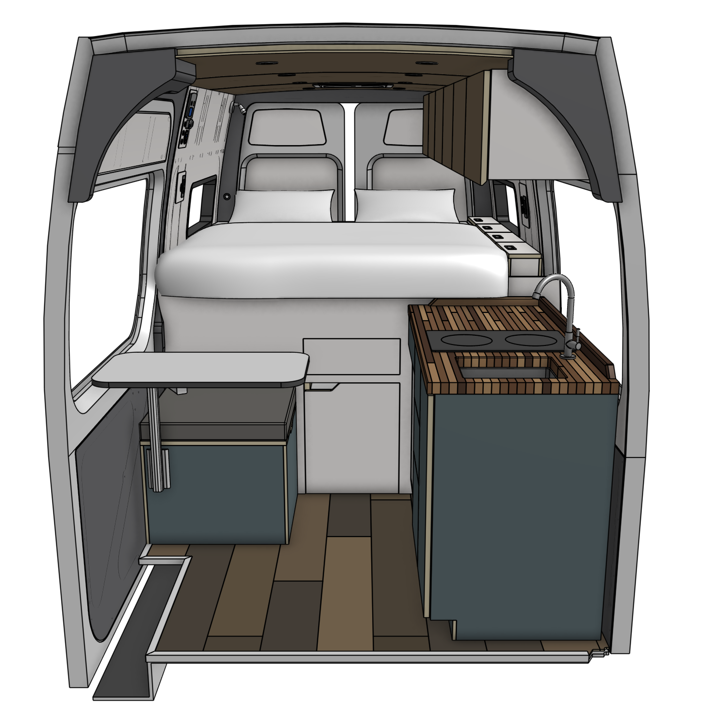 Custom Conversion Van Ideas, Designs, and Layouts — Custom Van Builder ...