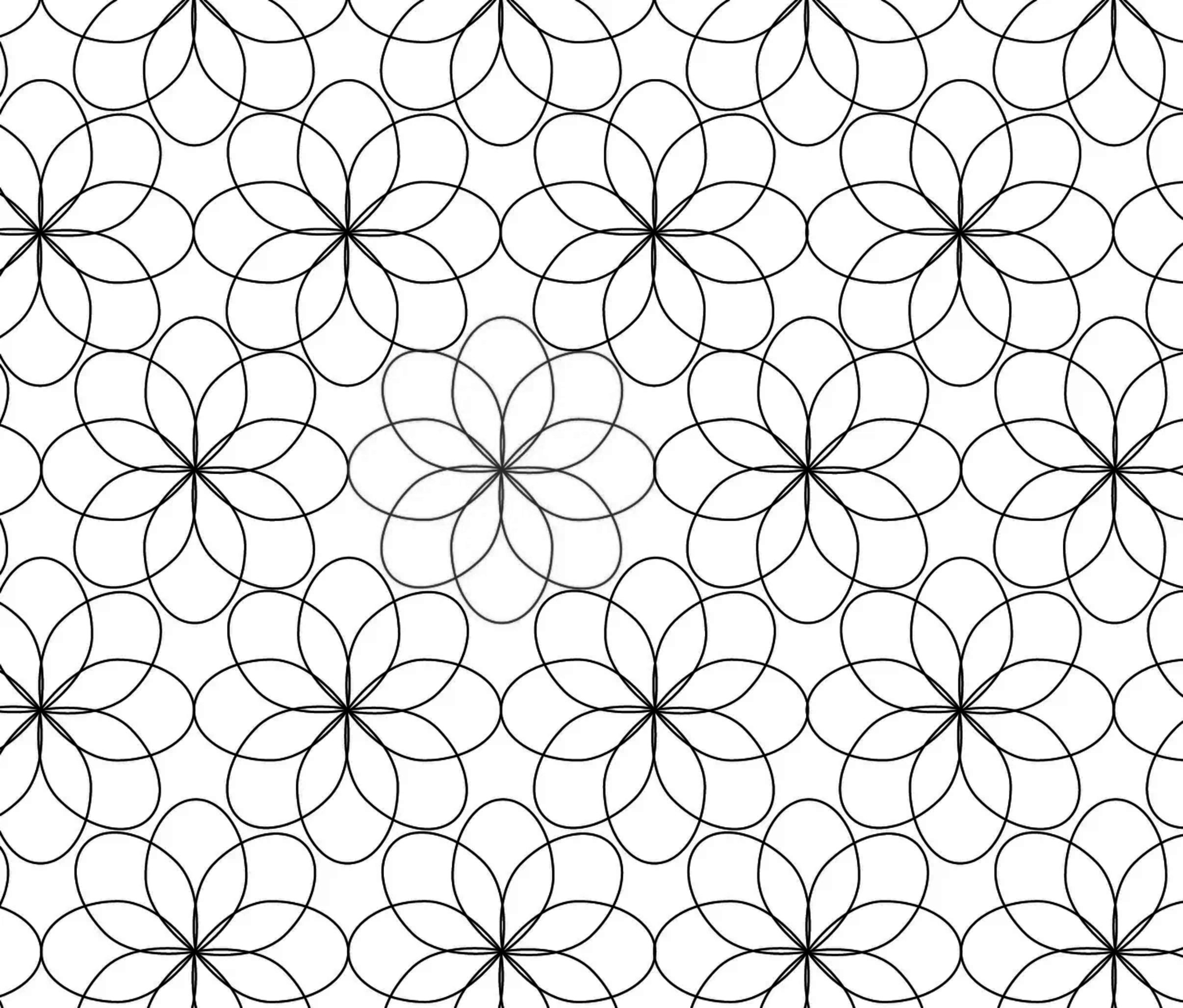 Spring Geometric Flowers