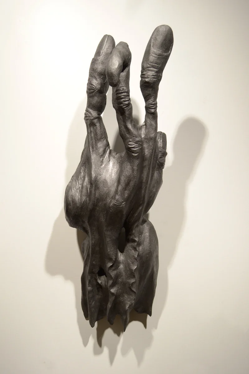  2012  / wood, graphite  42"H x 18"W x 12"D 