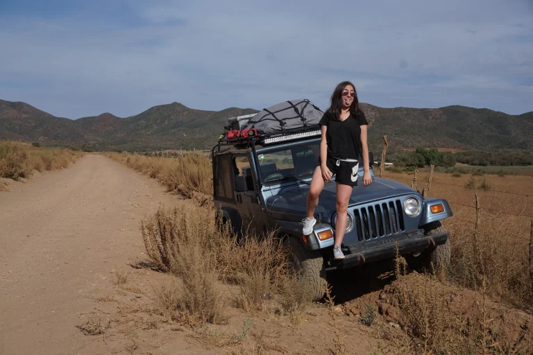 Laura going crazy on the adventure
