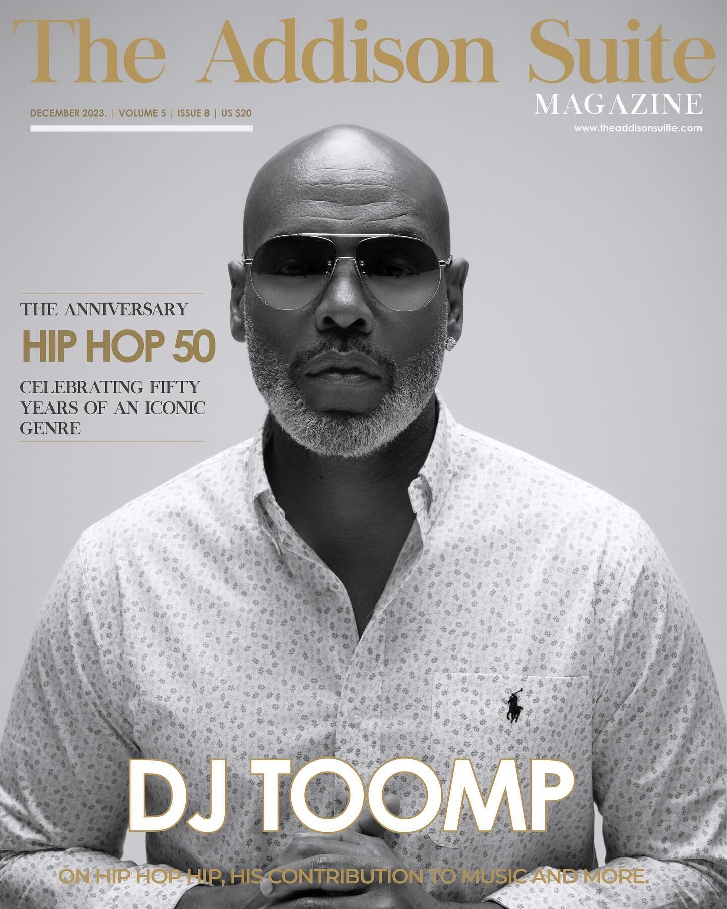 The Addison Suite Magazine FW23 Hip Hop 50 Issue feat @dj_toomp and @edlover available now!!!

Please log on to www.theaddisonsuite.com to purchase the special edition hard copies.

#theaddisonsuitemagazine #luxury #hiphop50 #music #rap #grammy #yomt