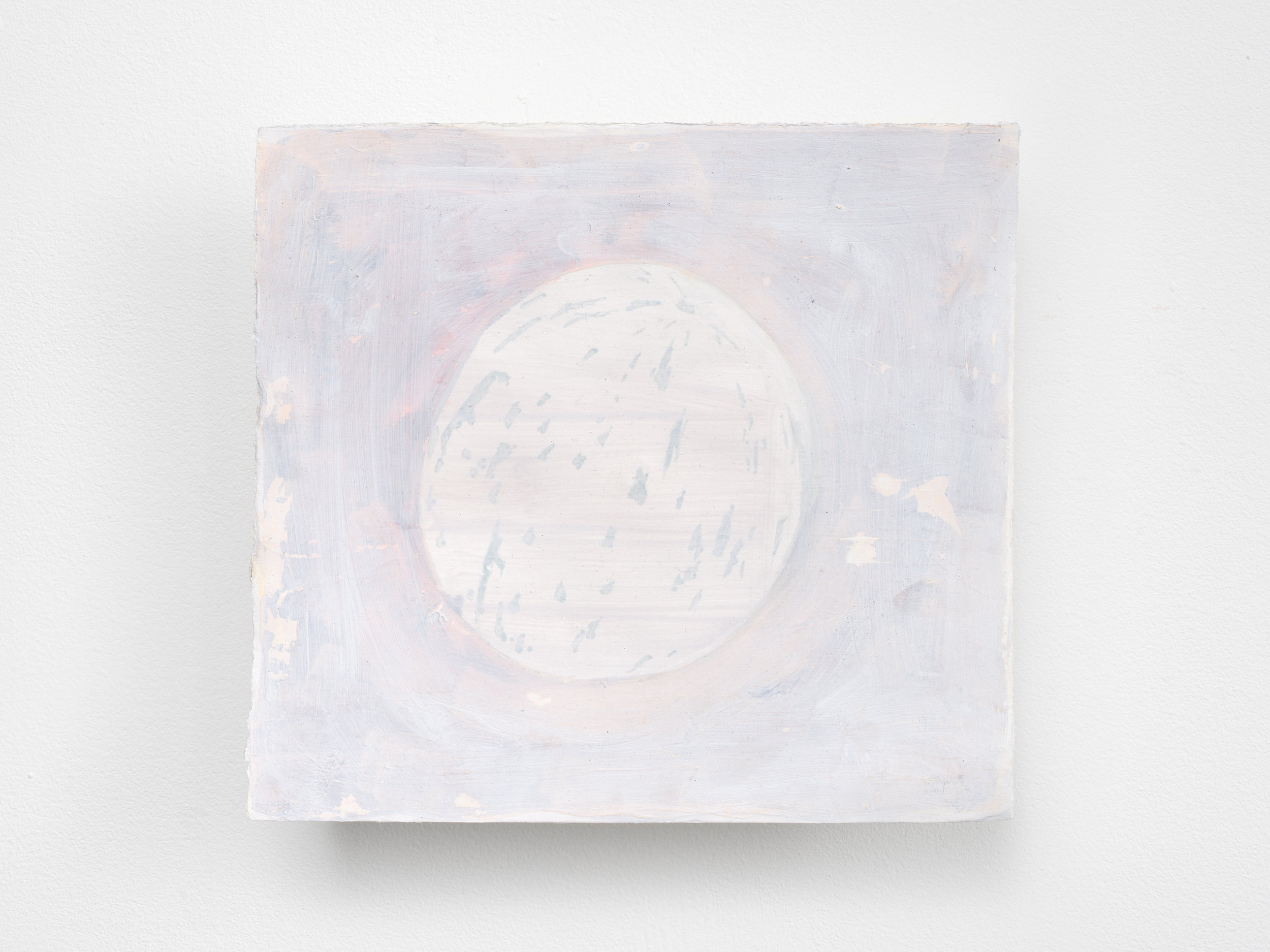 Disappearing snowball melon , 2017 Acrylic, graphite, oil, and gesso on paper 8 2/3 x 9 inches