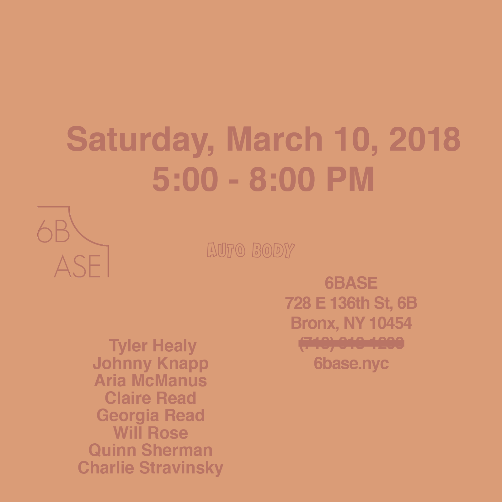 Auto Body: ARTIST-IN-RESIDENCE