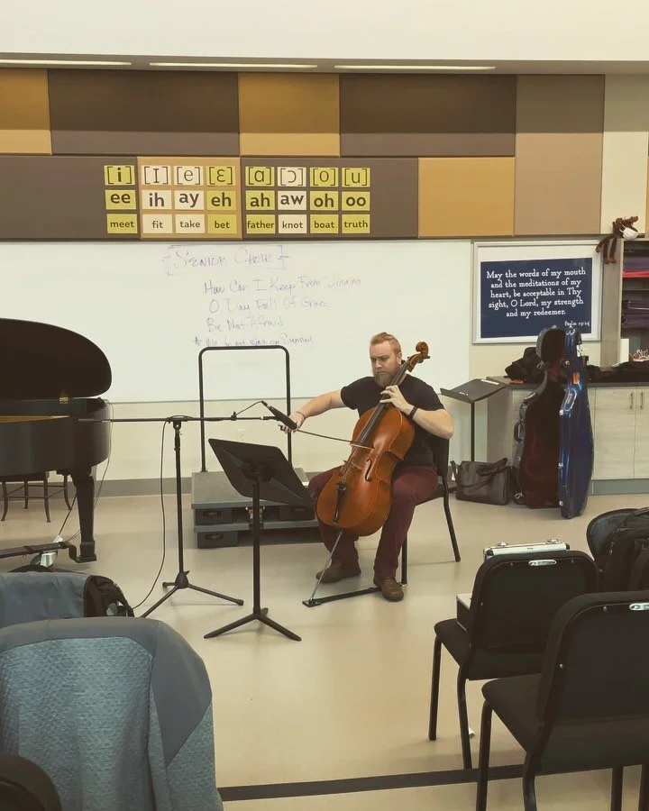 Did some tracking today for @katie.del.giacco and I&rsquo;s short film - trailer coming soon! Special thanks to @rietanakapianist and @cellonummelin for knocking it out of the park! seriously, goosebumps from their performance. It&rsquo;s incredibly 