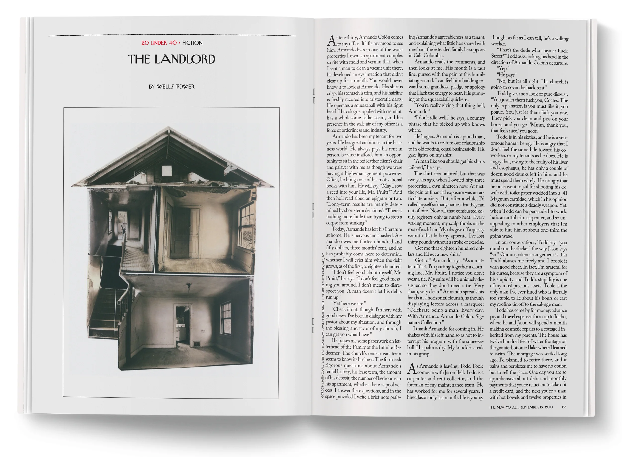 The Landlord image by Gordon Matta-Clark .
