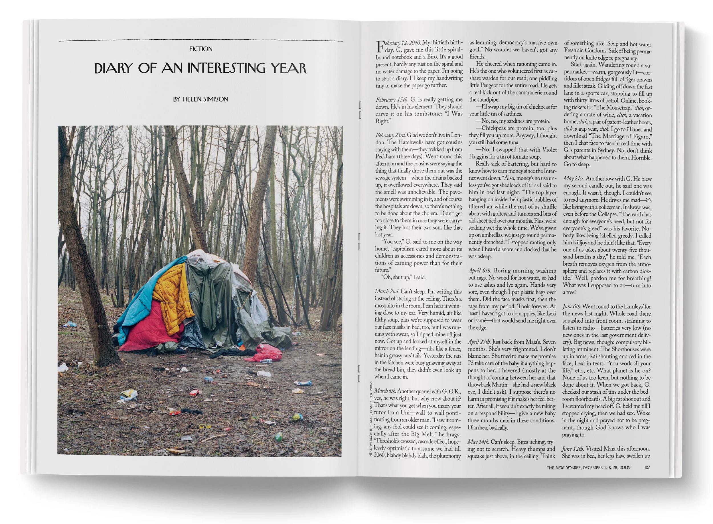 Diary of an Interesting Year photograph by Henk Wildschut .