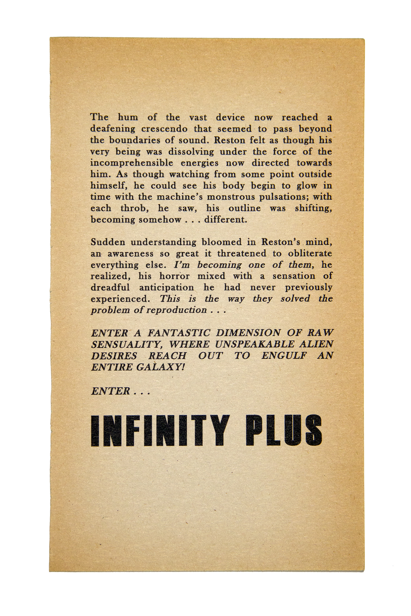 Infinity Plus , 2012. Inkjet on found paper