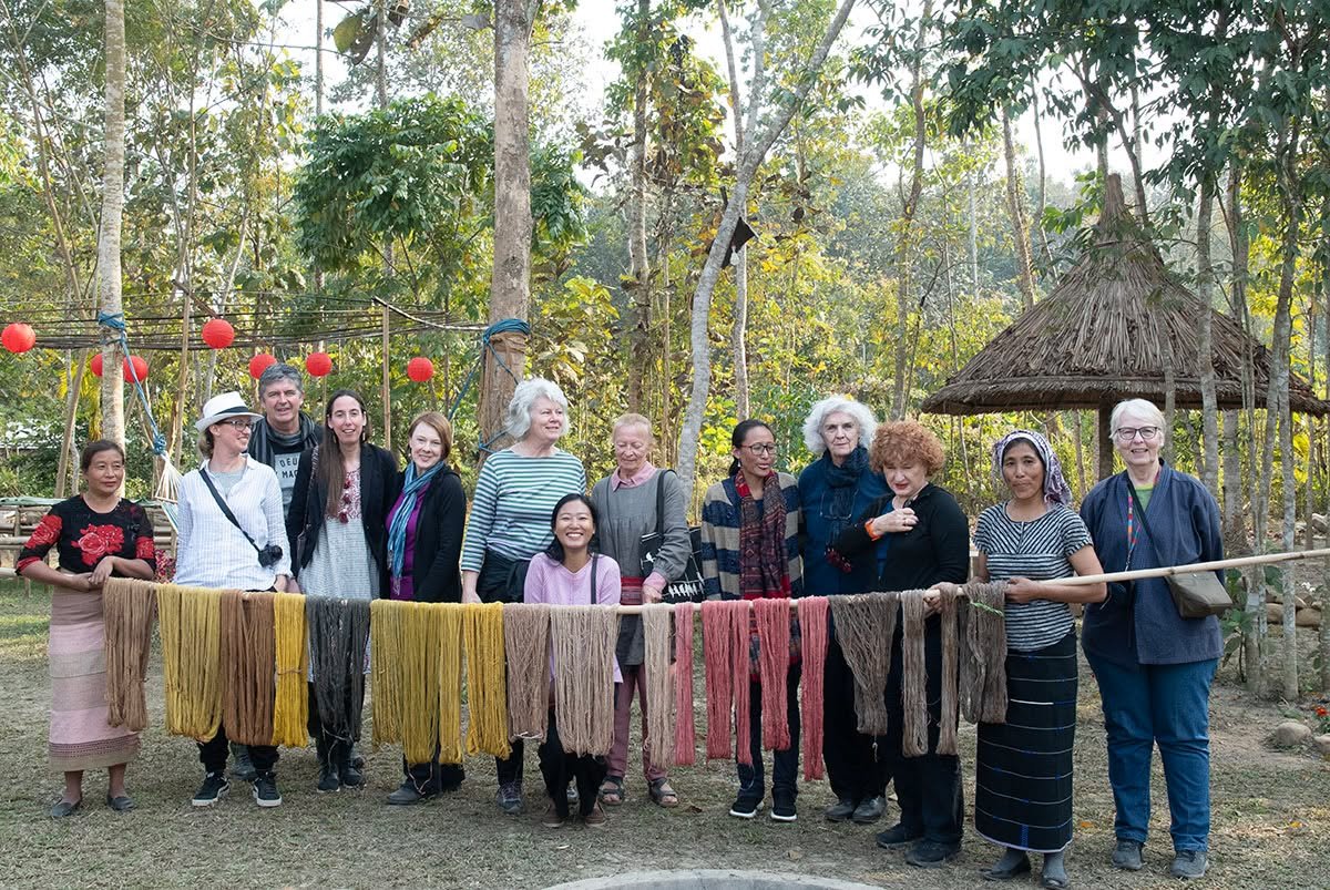 Textile explorations are always fun - it is a great way to know and understand the weaves of India and also meet some amazing resilient people (mostly women and some men too) who are gifted &amp; very creative. This image is from Dimapur in Nagaland 