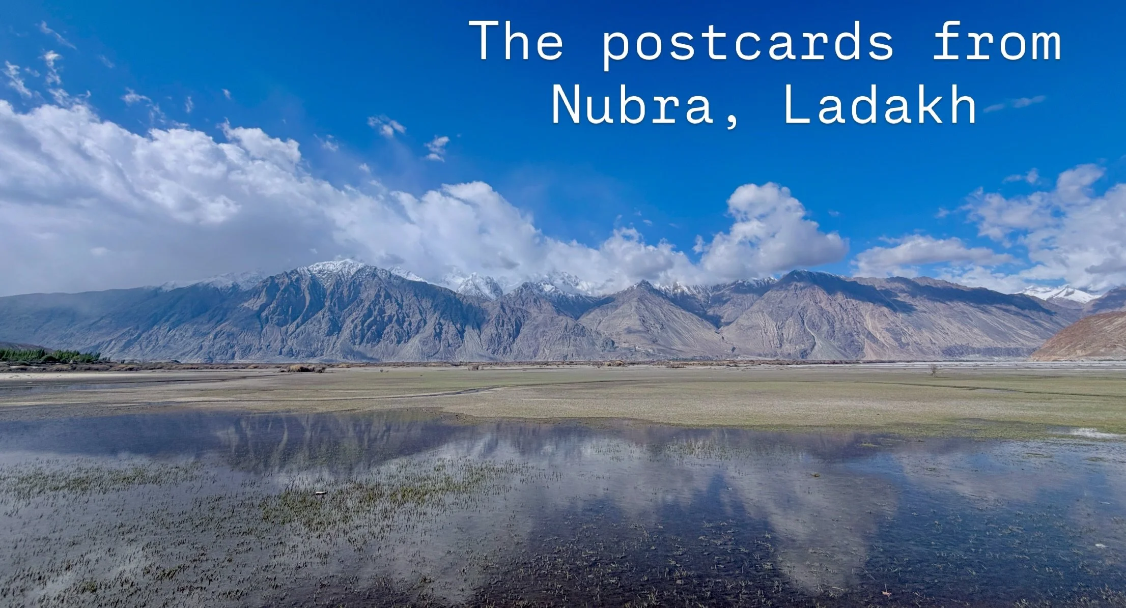 Traveling and enjoying the landscape of Nubra in Ladakh! If you have not been to Ladakh and you wonder about accommodations altitude and the cold - DM us to help you plan a trip that suits your temperament and tastes!