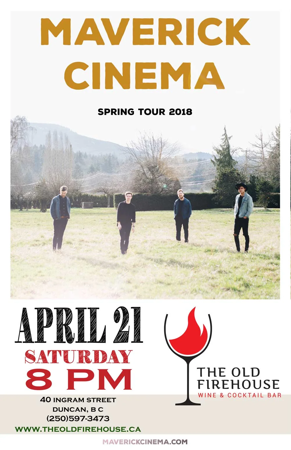 Live Music: Maverick Cinema Spring Tour 2018
