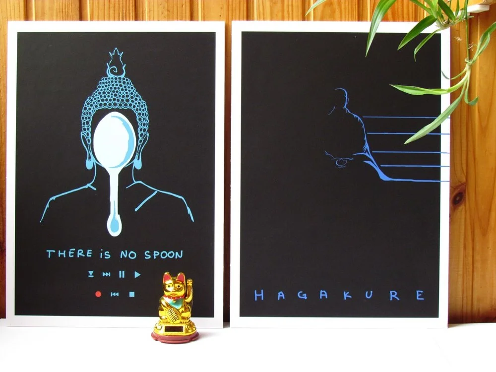   BUDDHA / MONK.  Prints on foam board. Size: 42 cm * 30 cm. 