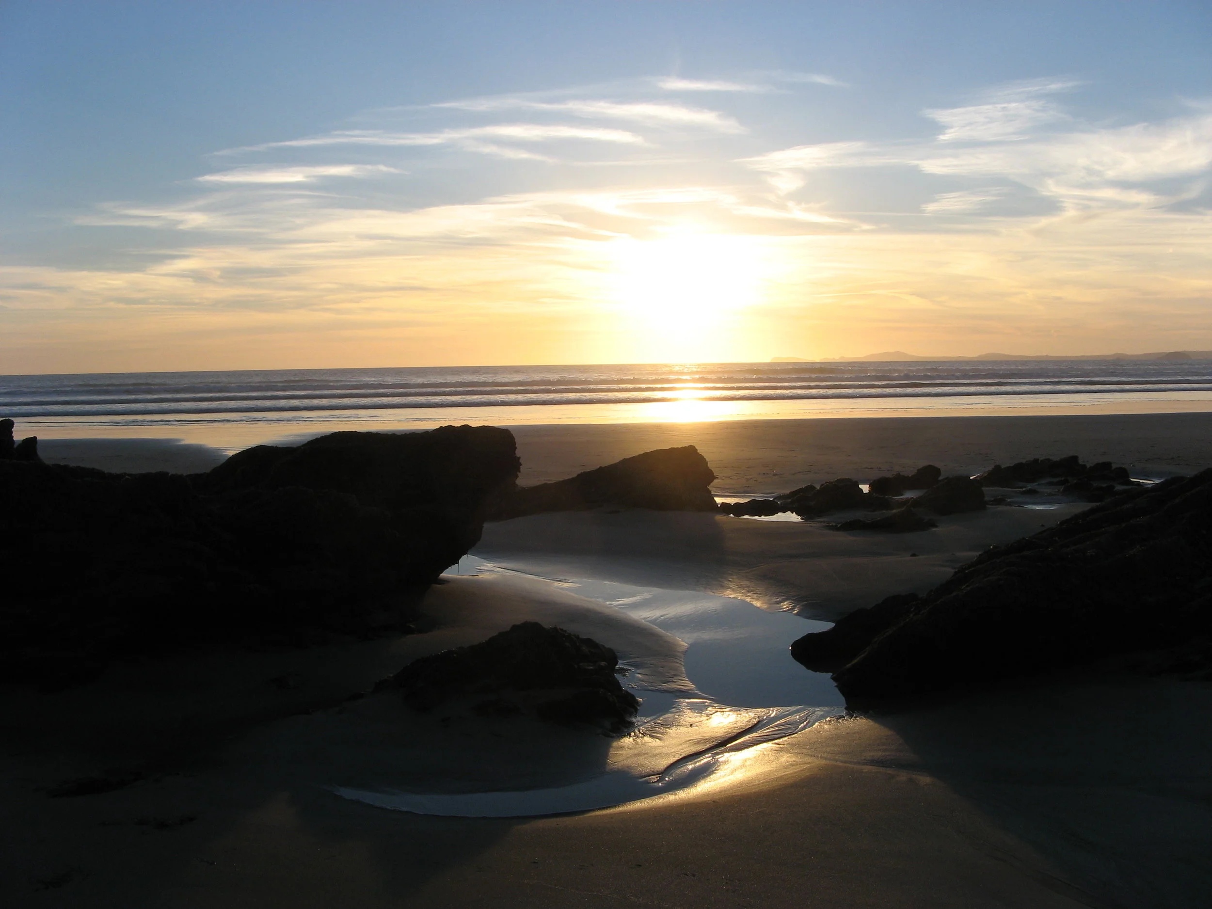 Sunset at our local beach - Newgale, Pembrokeshire