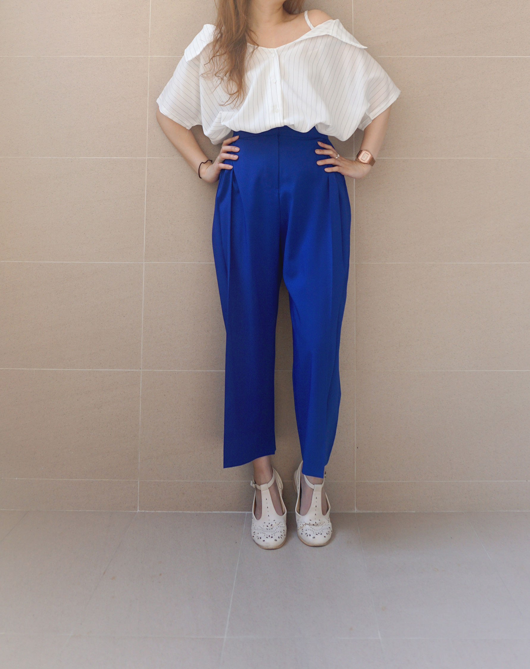 Royal Blue 9/10 Trousers