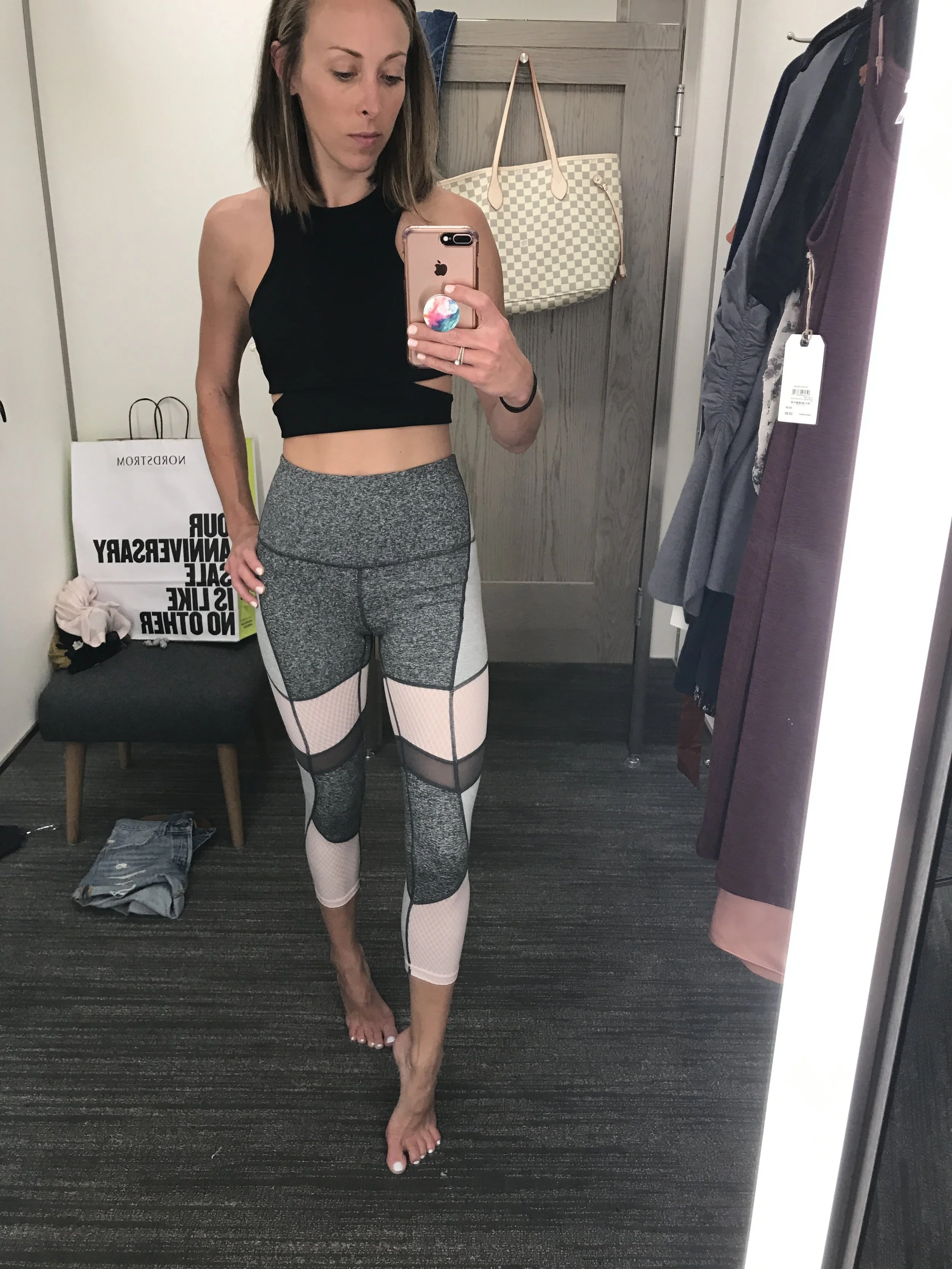 LOVE LOVE LOVE the color blocking and mesh on these and for $42, I couldn't pass them up! 