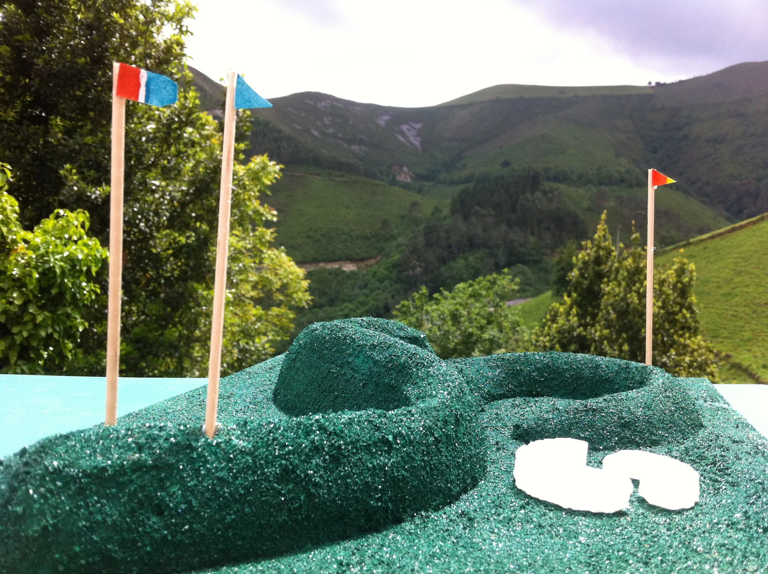 Initial idea and model of earthwork