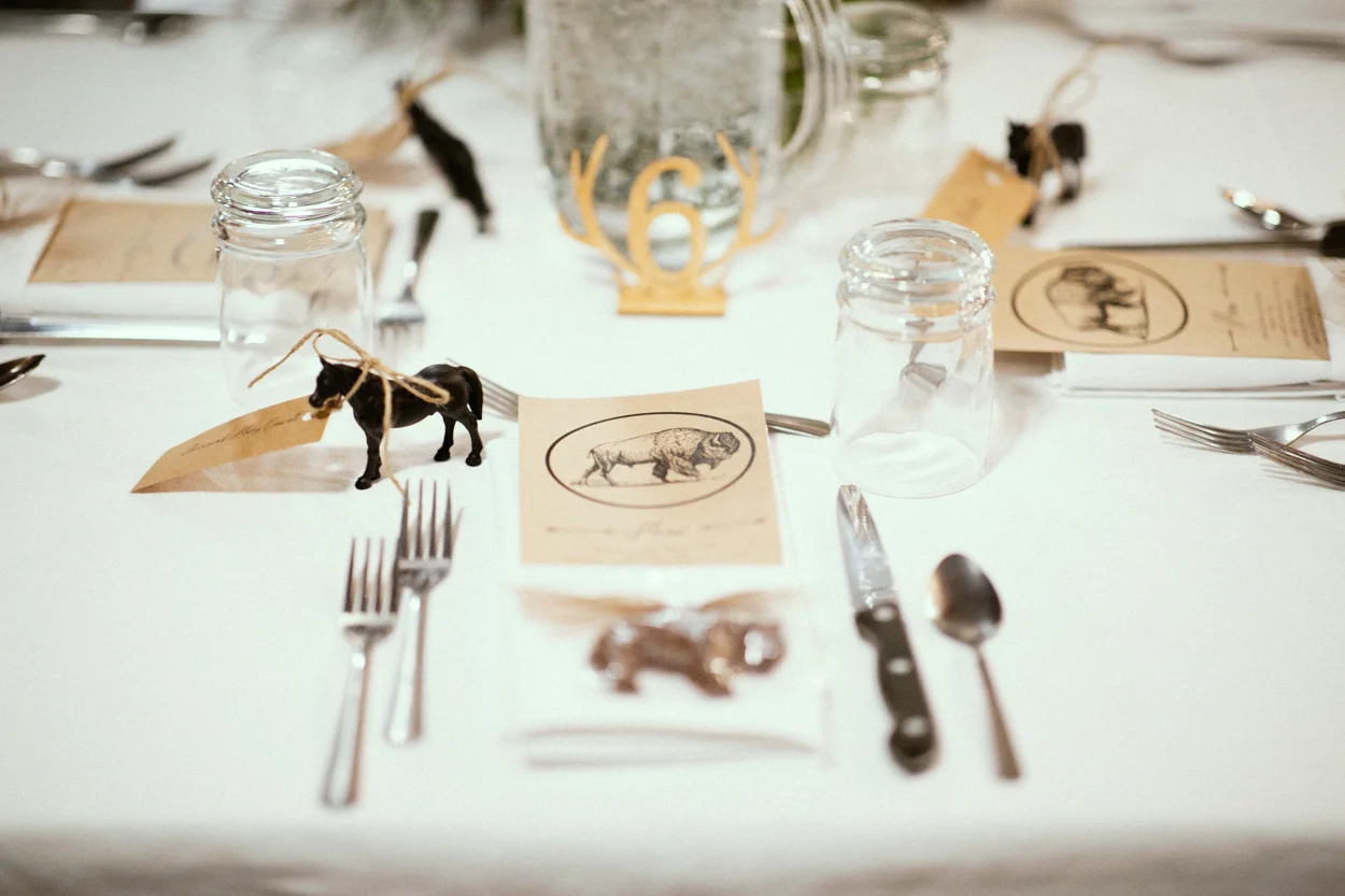 Wedding place setting