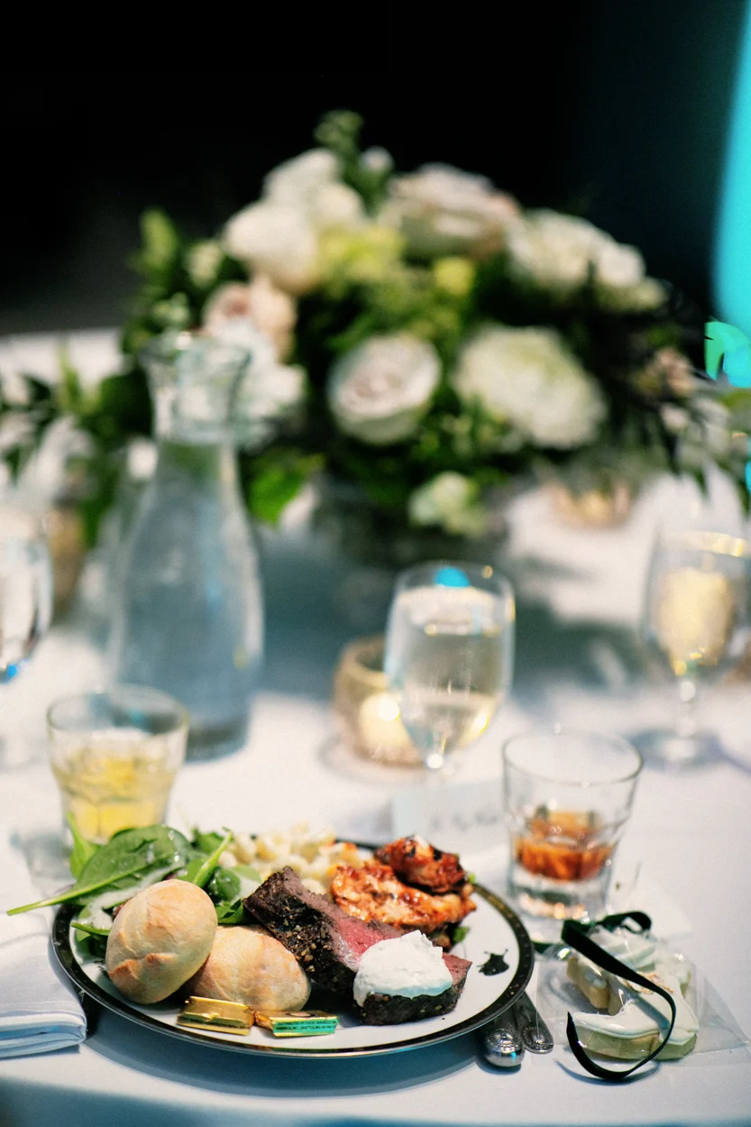 Wedding reception dinner at the Buffalo Bill Center of the West