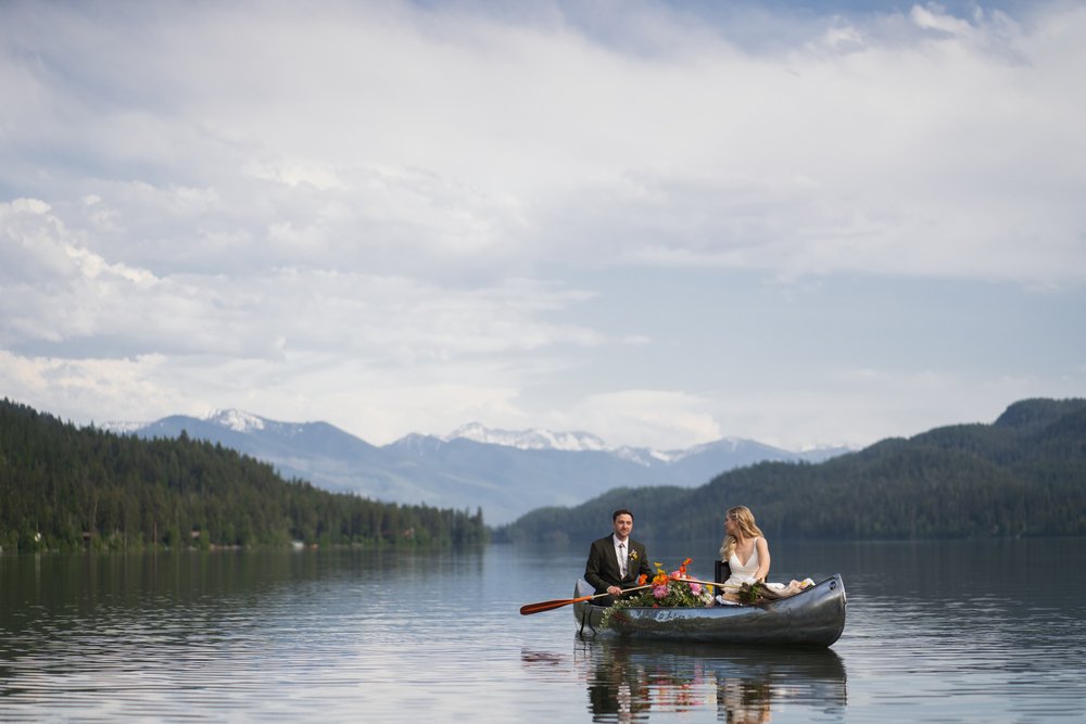 Swan Lake Wedding photos // Glacier, MT Photographer // Ashely and Jeff-22