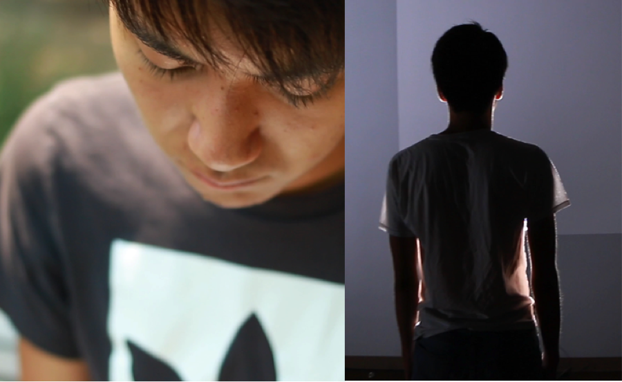 video stills from Seeking Perfection, by Intro to Video Production student Kaisai Ota